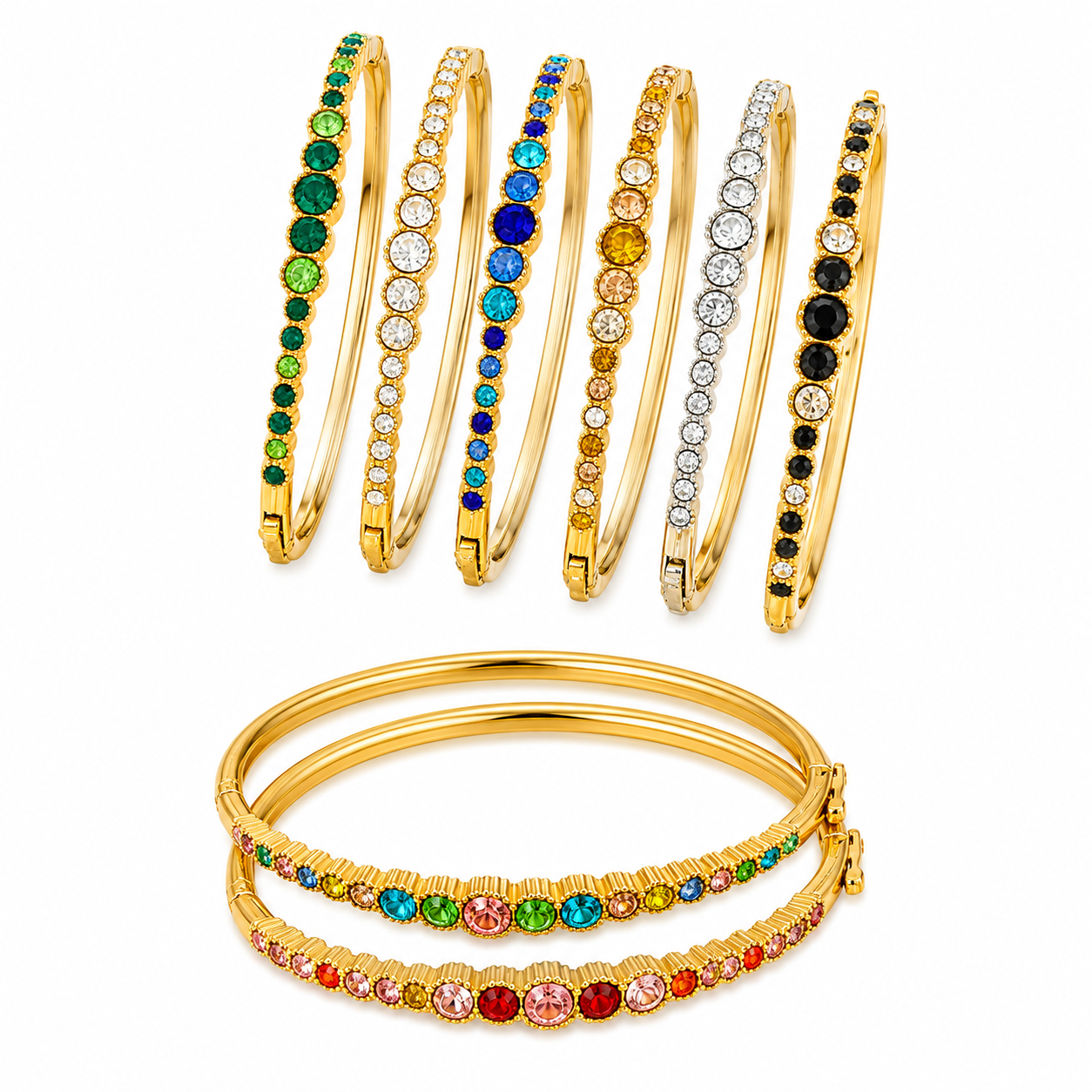 Circle strass bangle