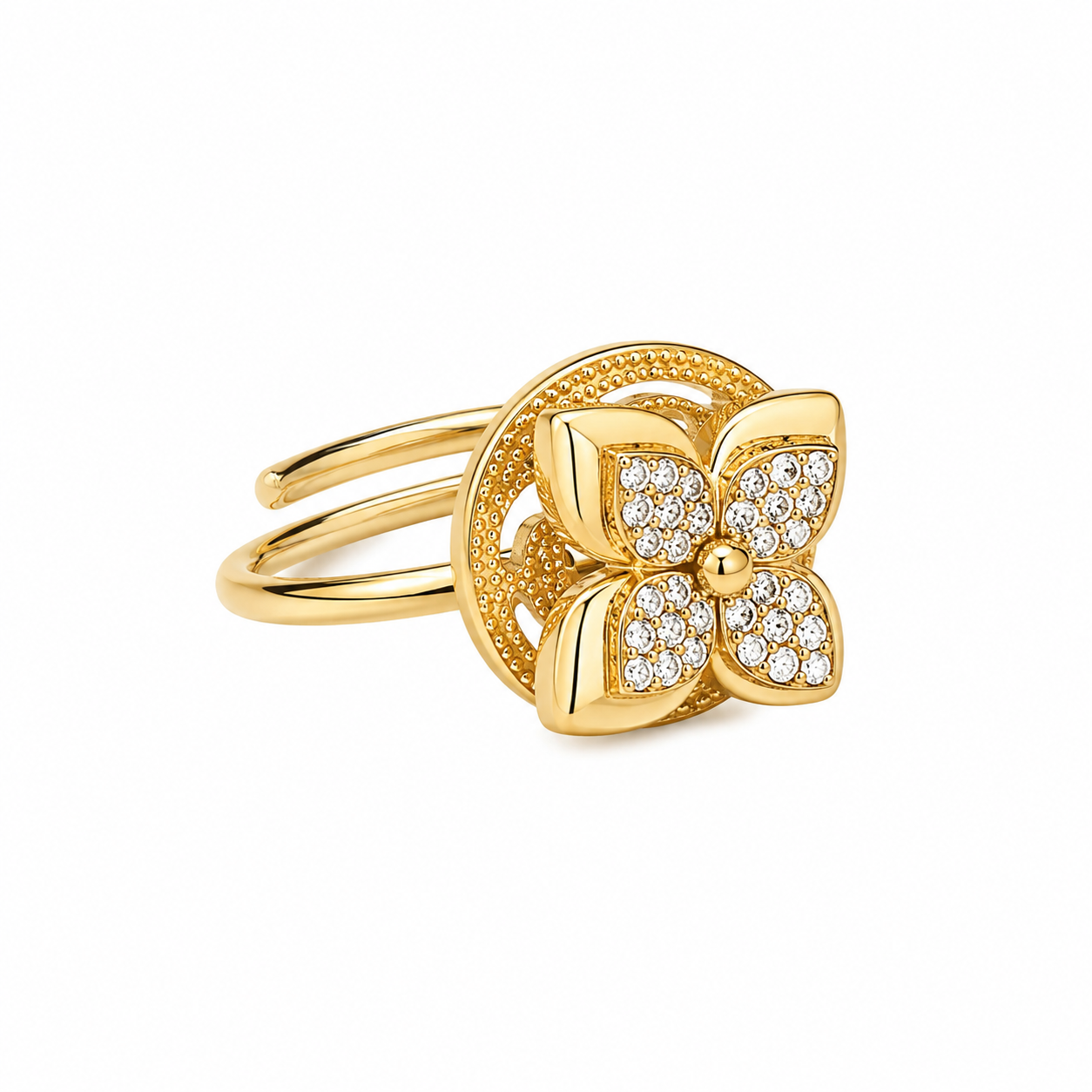 Clovey spinner ring