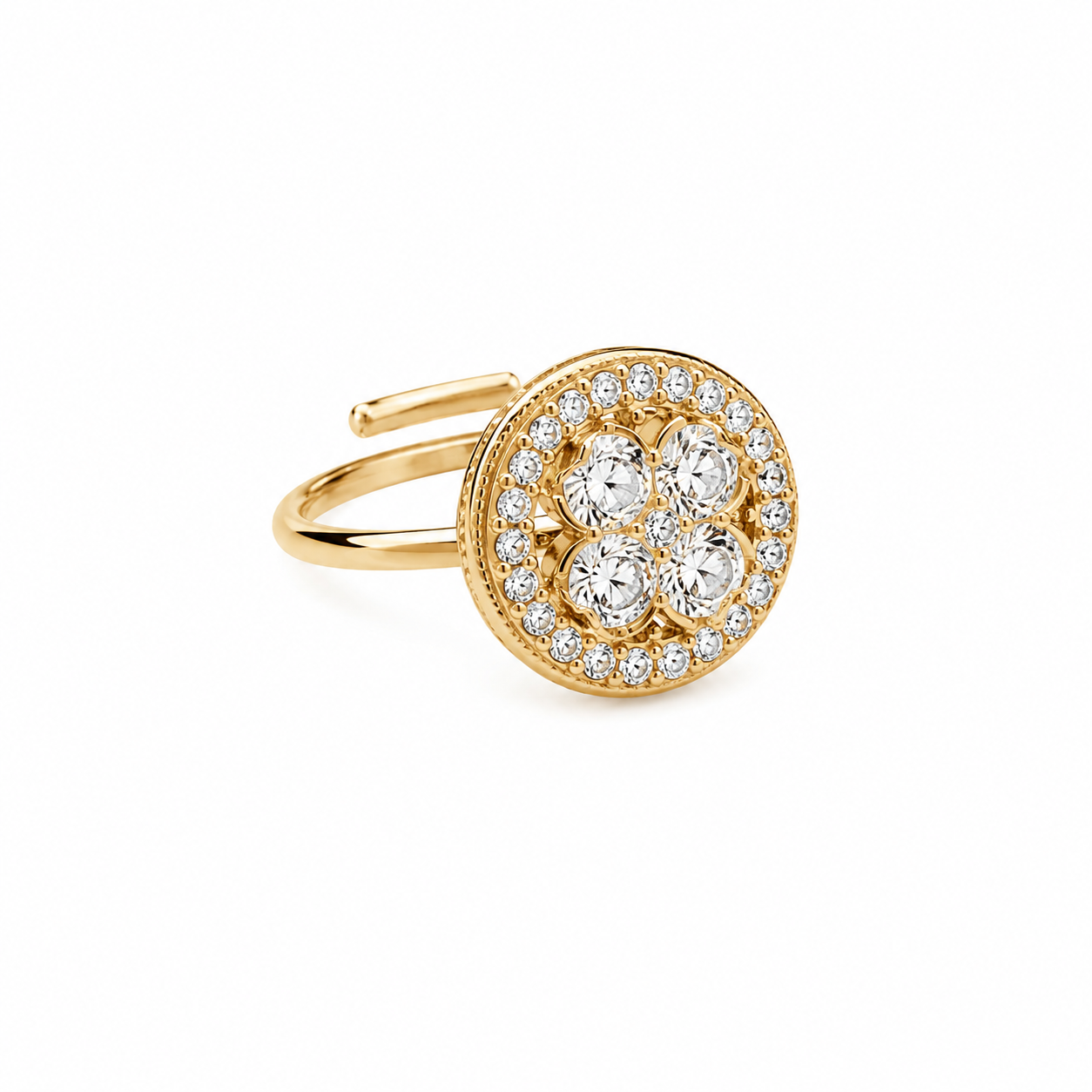 Clarity spinner ring