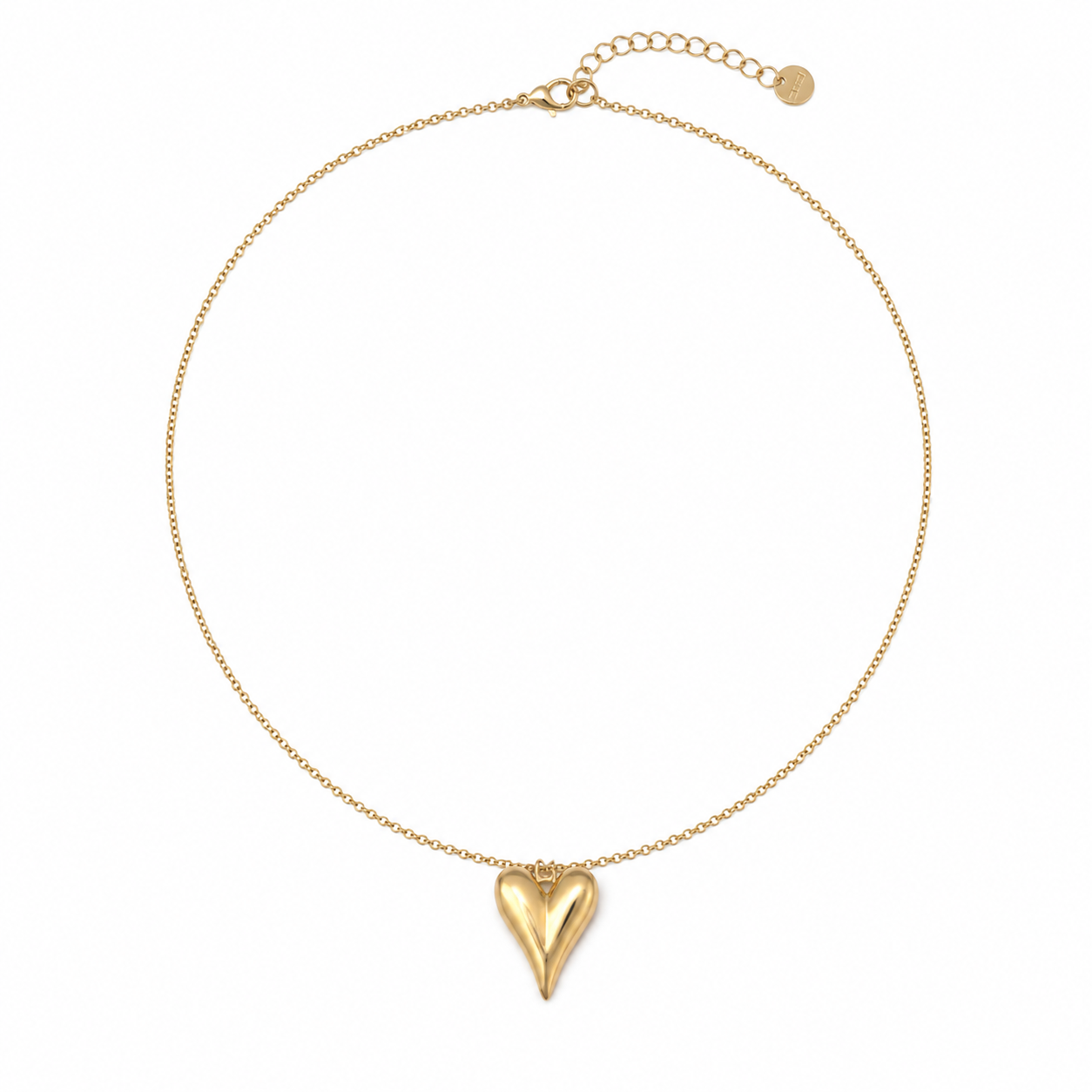 Chunky hart ketting