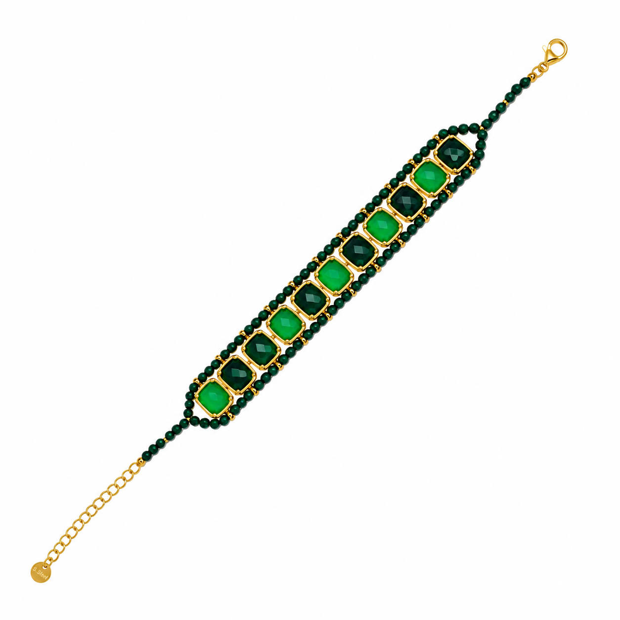Boho stone statement armband