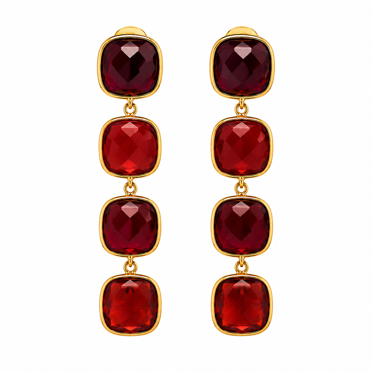 Fall stone statement oorbellen
