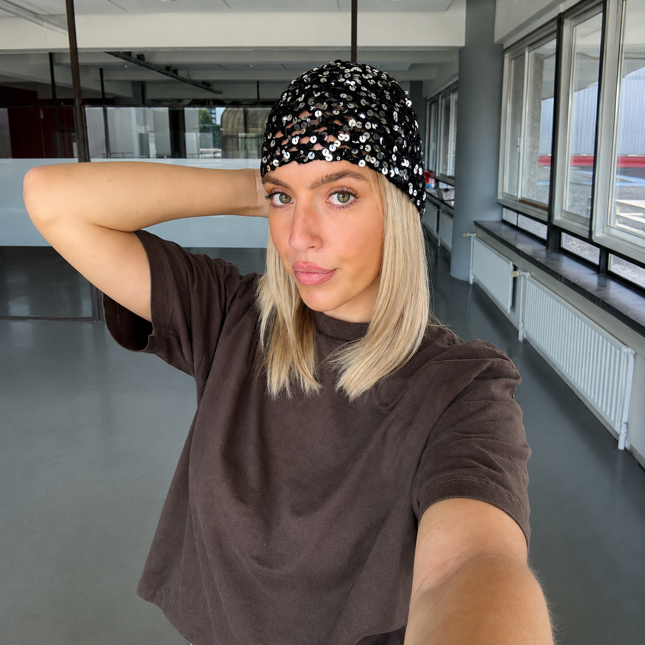 Beanie zwart