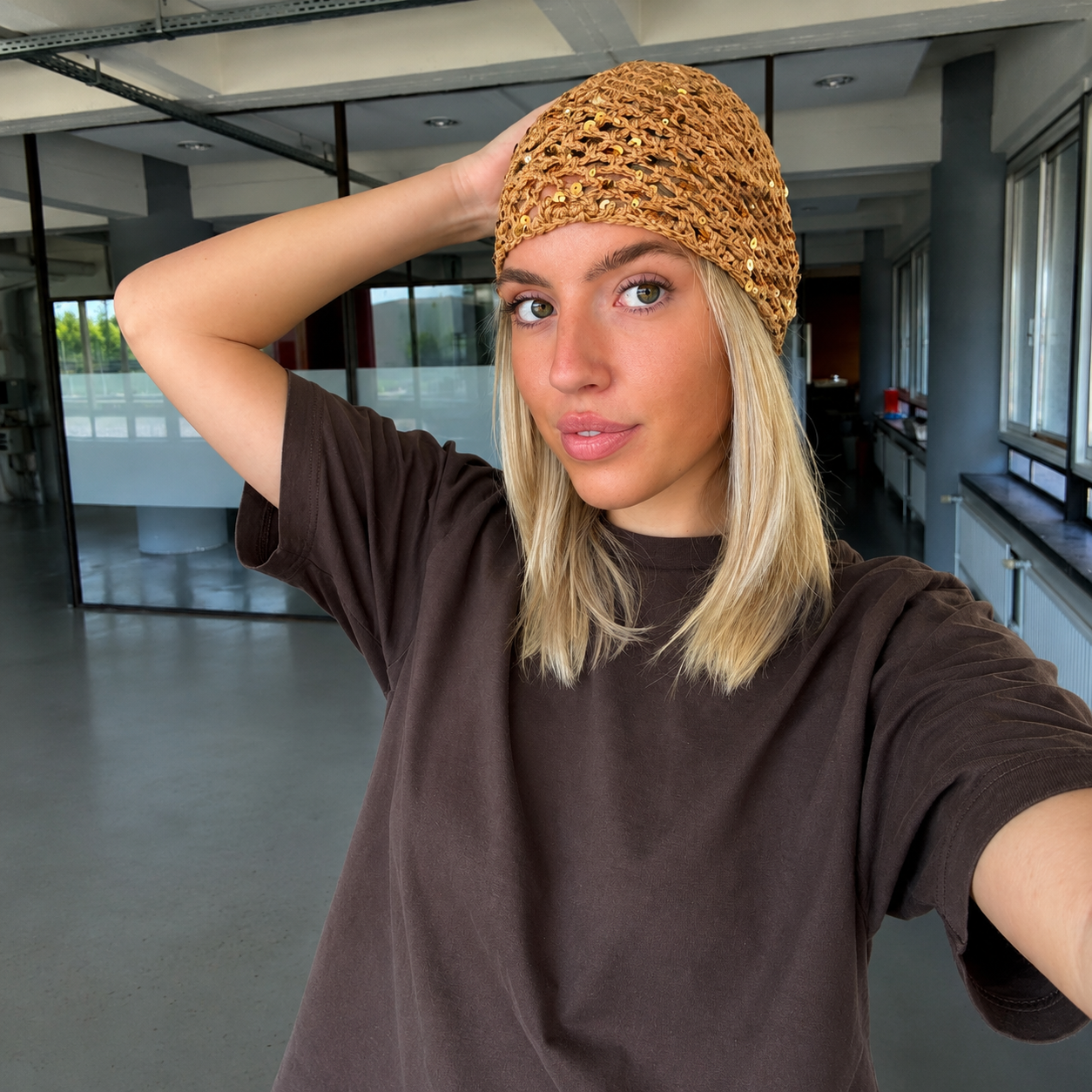 Beanie goud