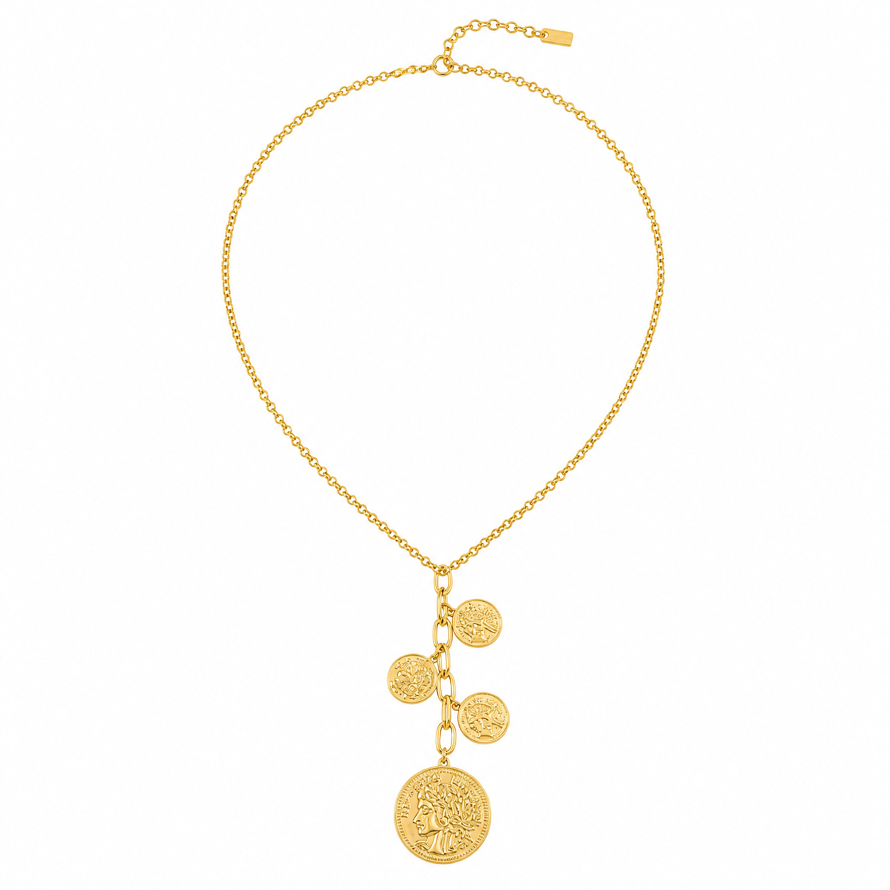 Coins Y lange ketting