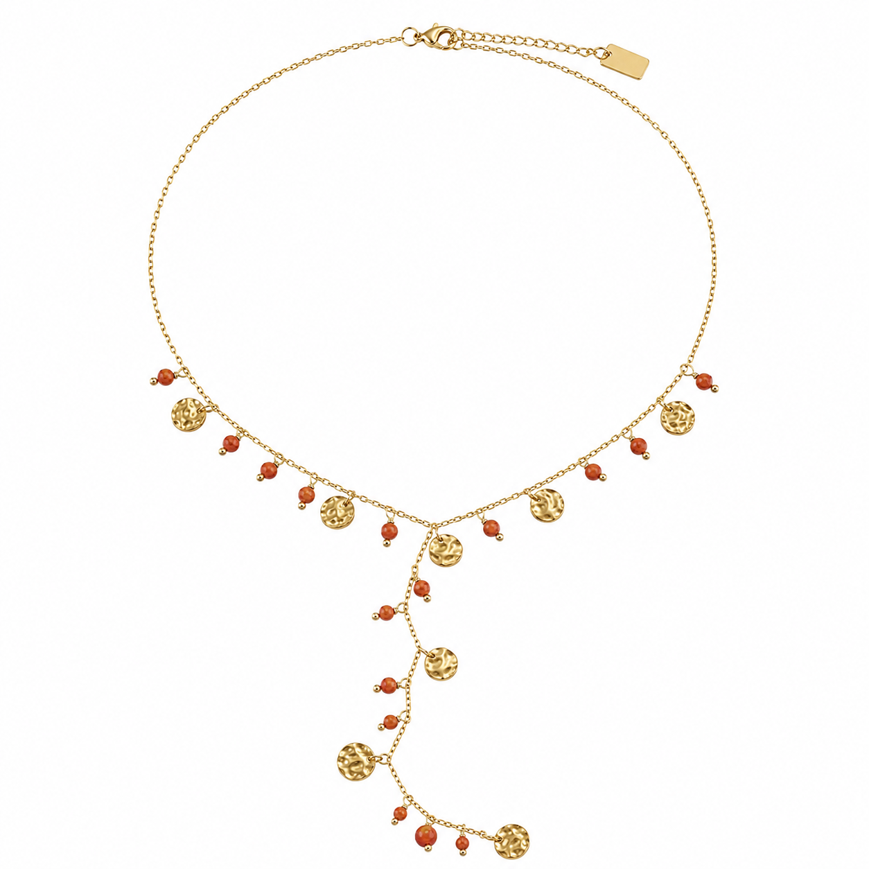 Spijker lange Y ketting