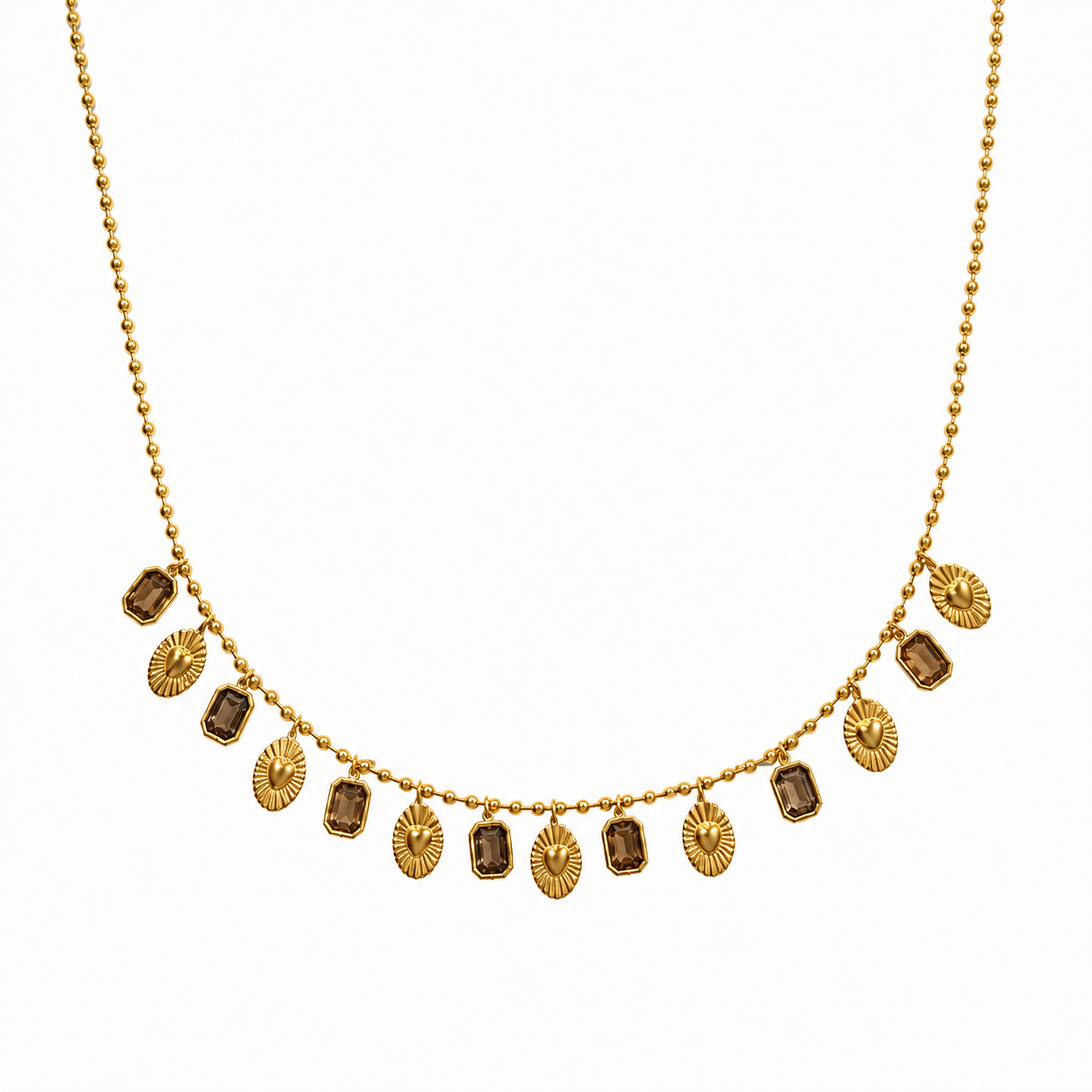 Lovely stone bedel ketting