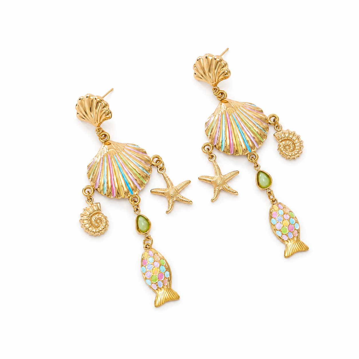 Sea lover statement oorbellen