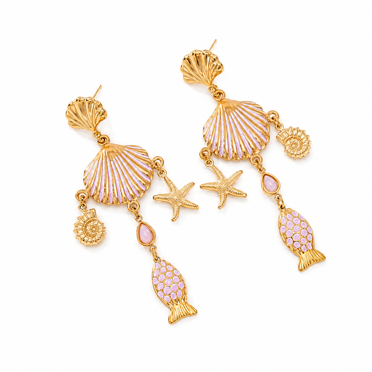 Sea lover statement oorbellen