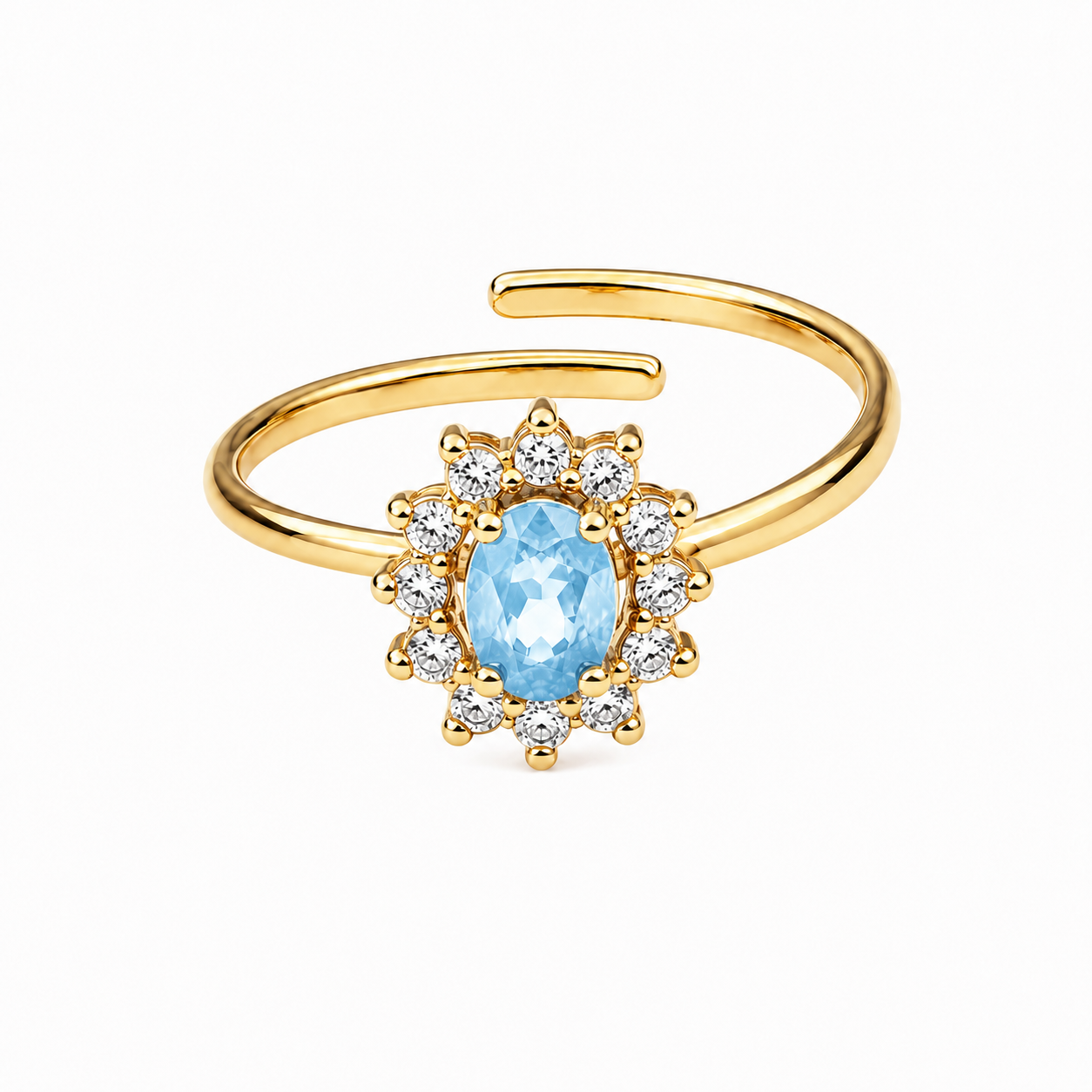 Crown strass ring