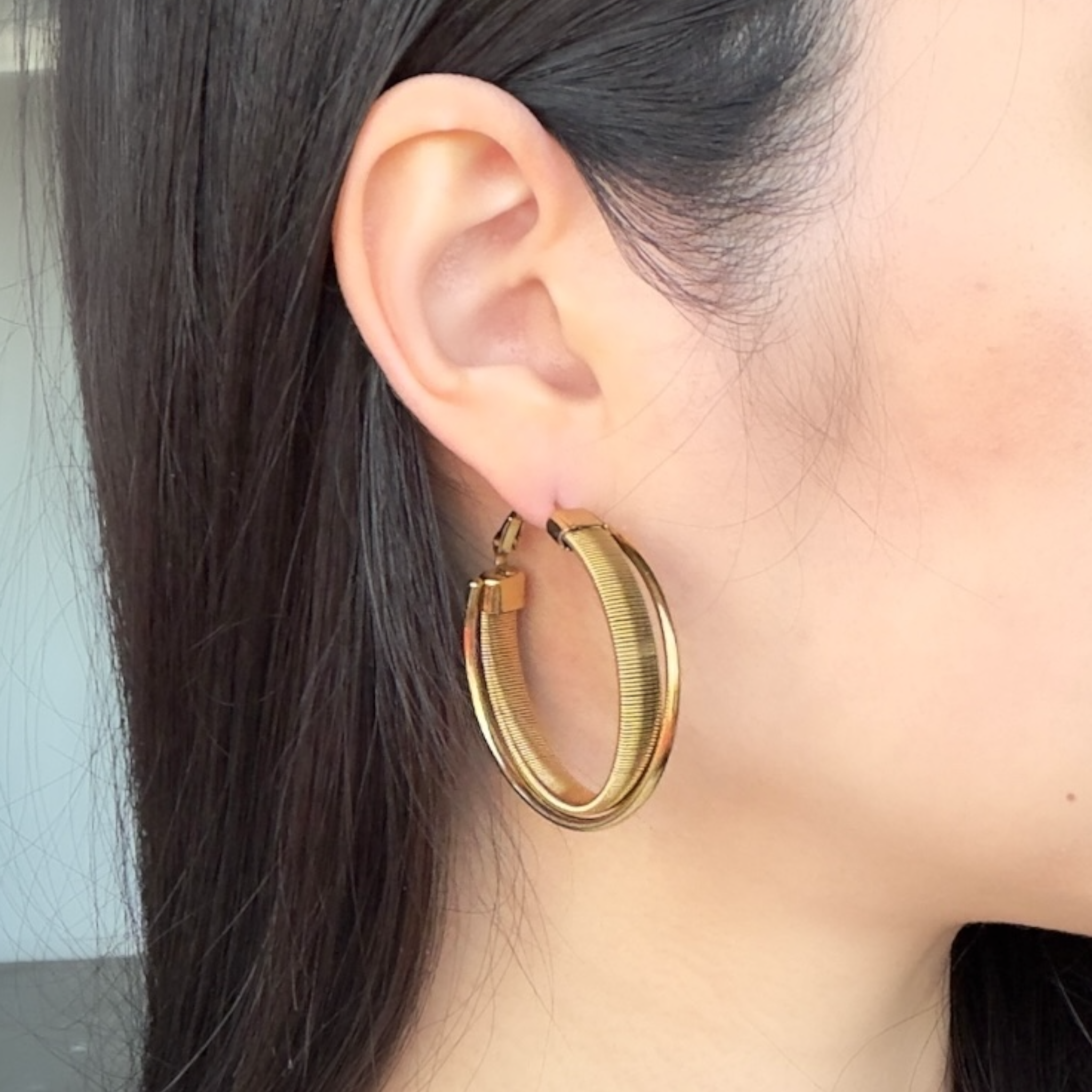 Snakey Twist Hoops earrings