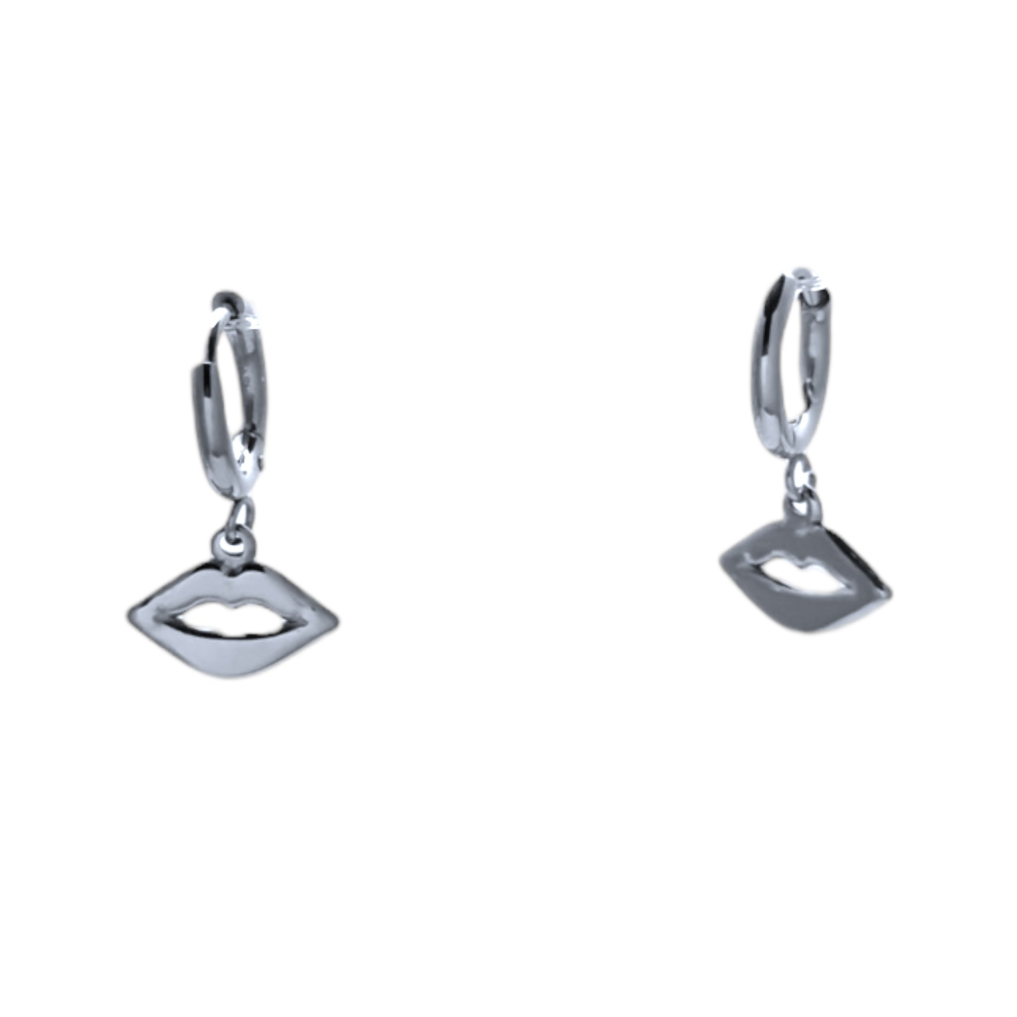 Heart shaped lips hangers oorbellen