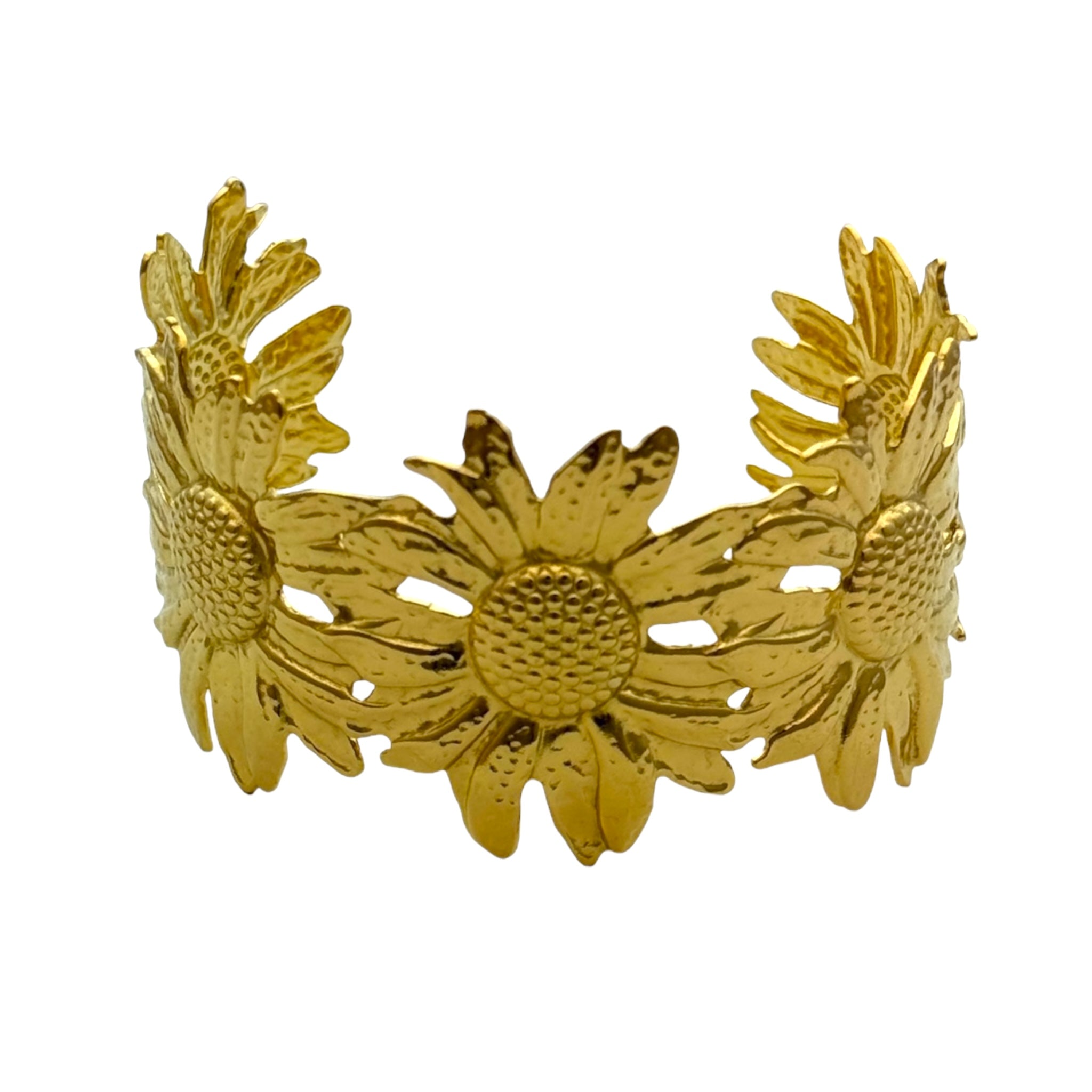 Statement Blumenarmband verstellbar