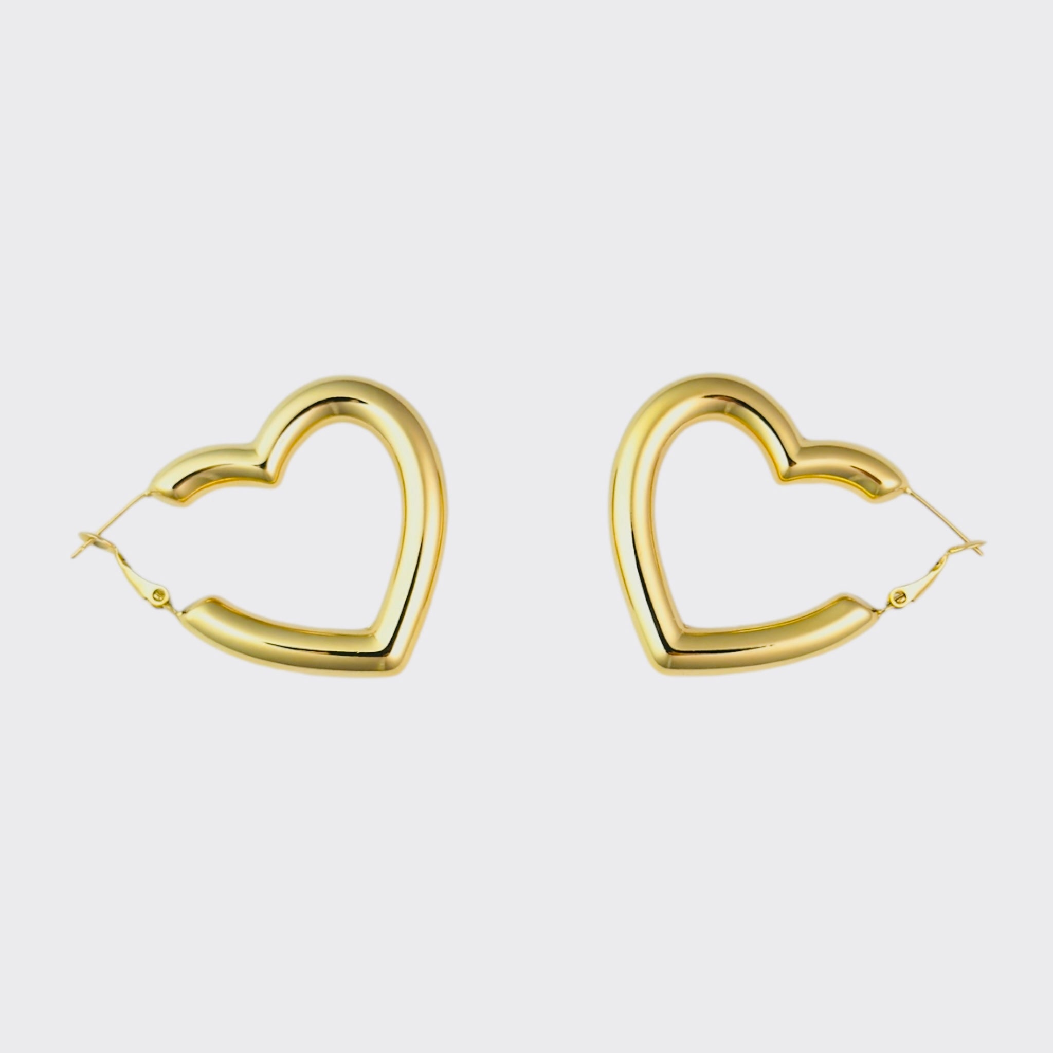 Hanging Love Hoops Earrings 35MM