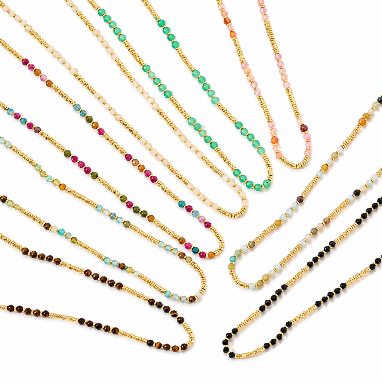 Earth edel steen ketting