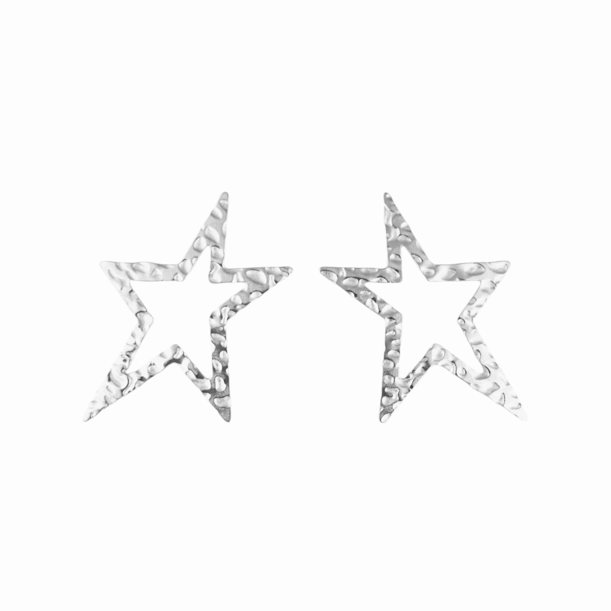 Big star studs earrings