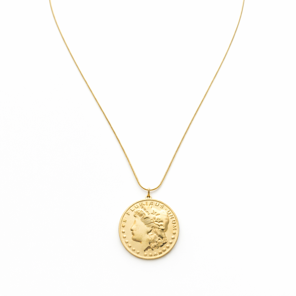 Kette mit Münzanhänger