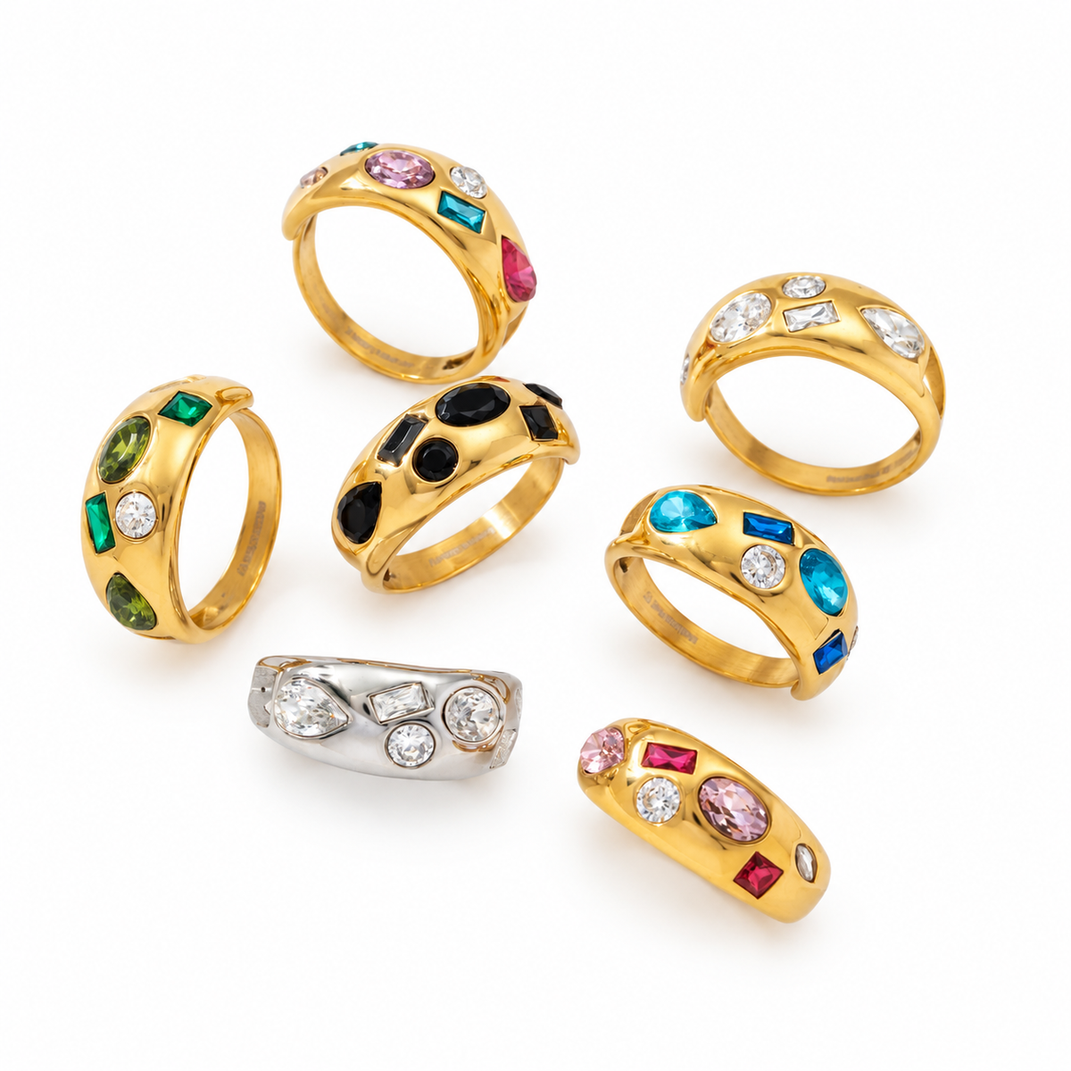 Funky strass ring