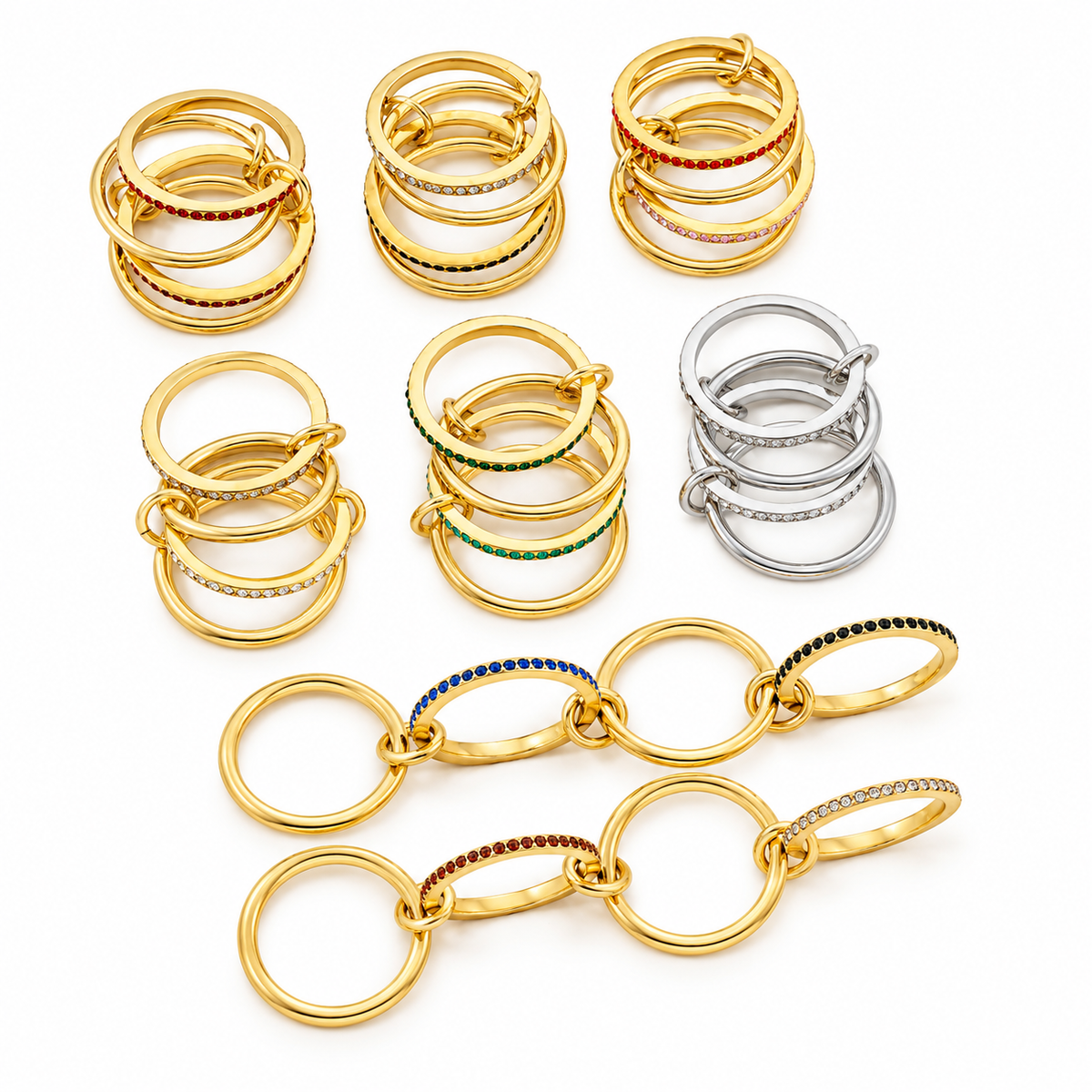 Quatro strass ring