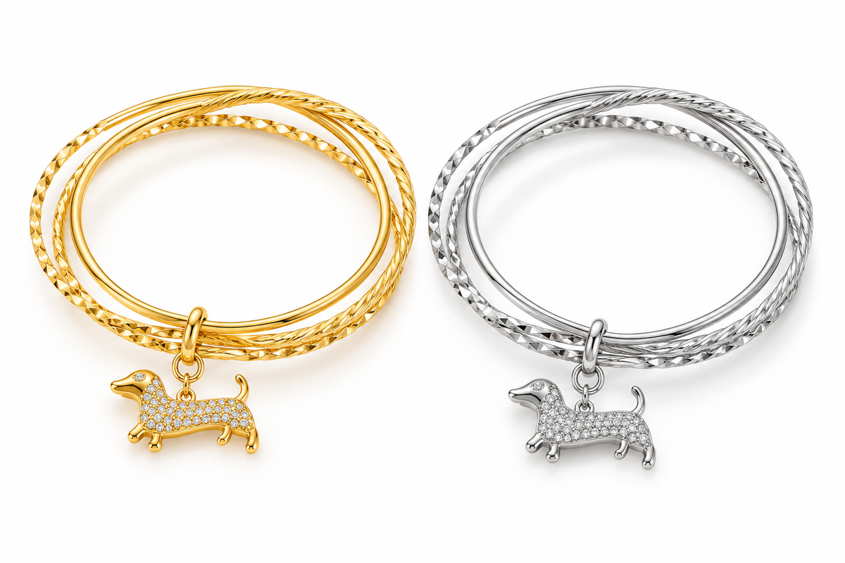 Triple teckel bangle