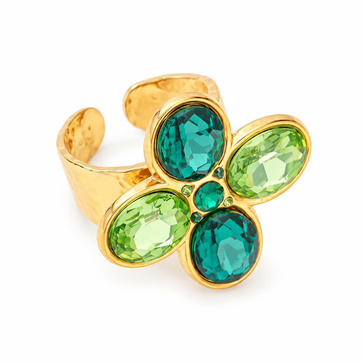 Cross strass ring