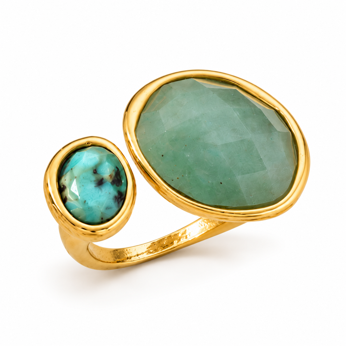 Double edel steen ring