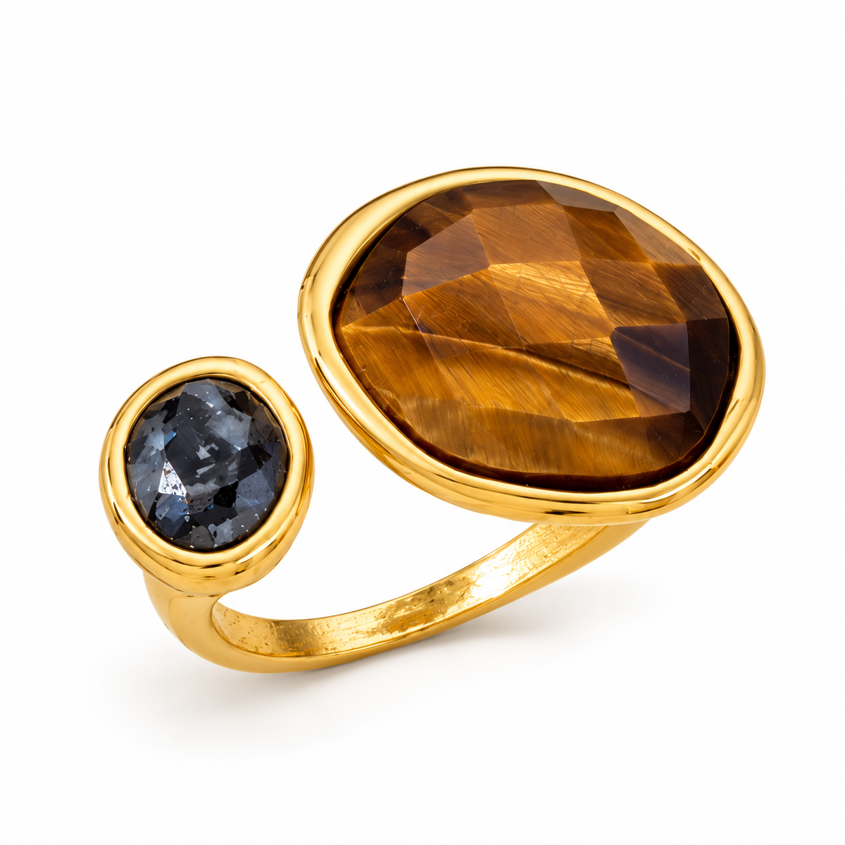 Double edel steen ring