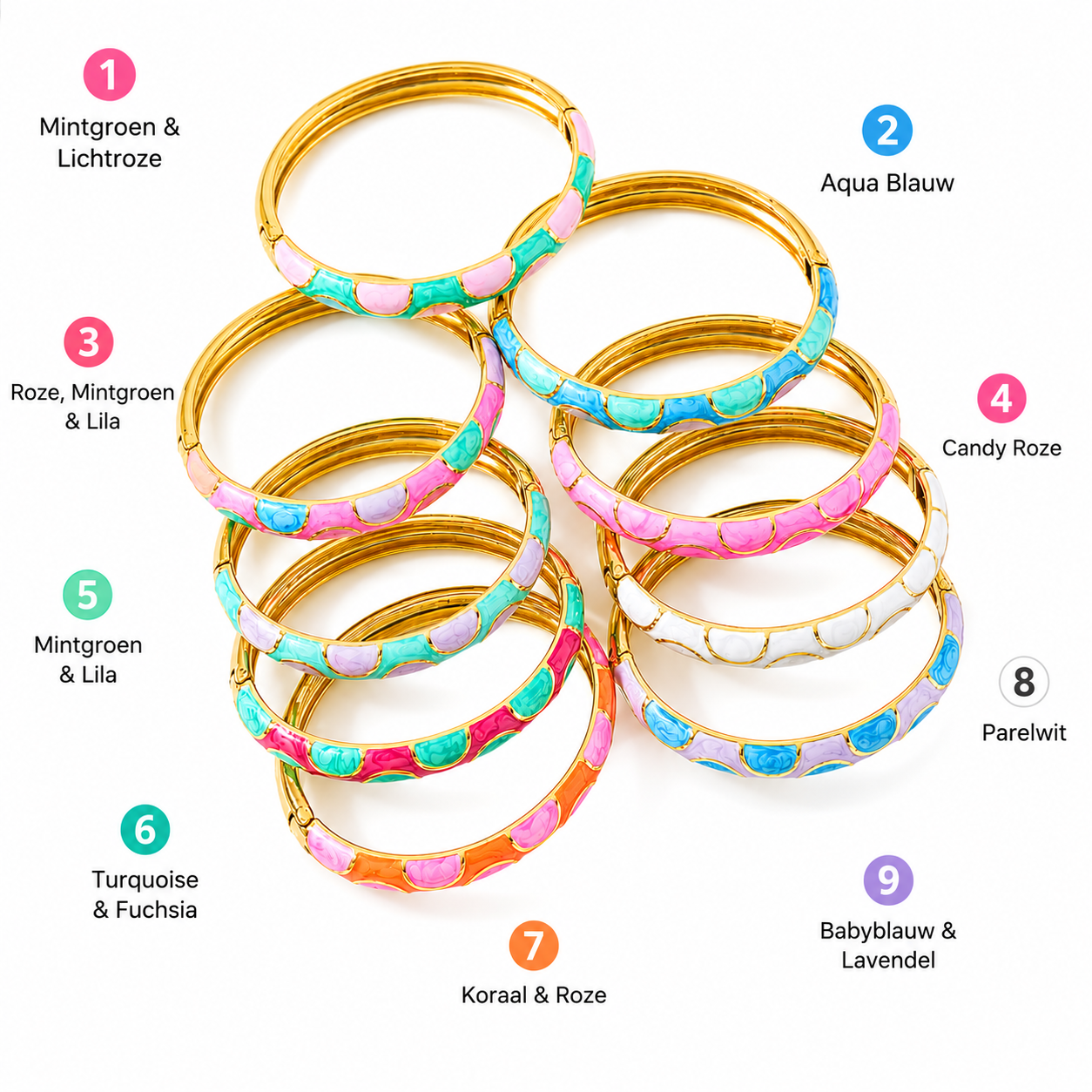 Happy polka bangle