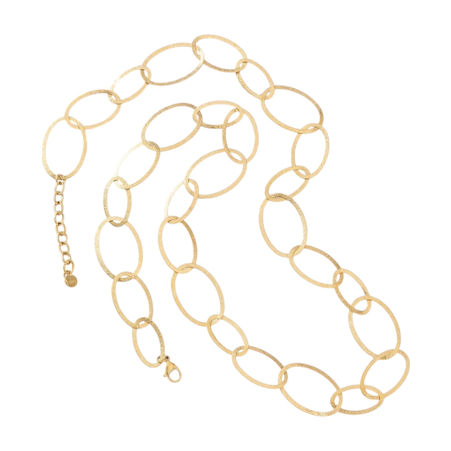 Spike oval lange ketting