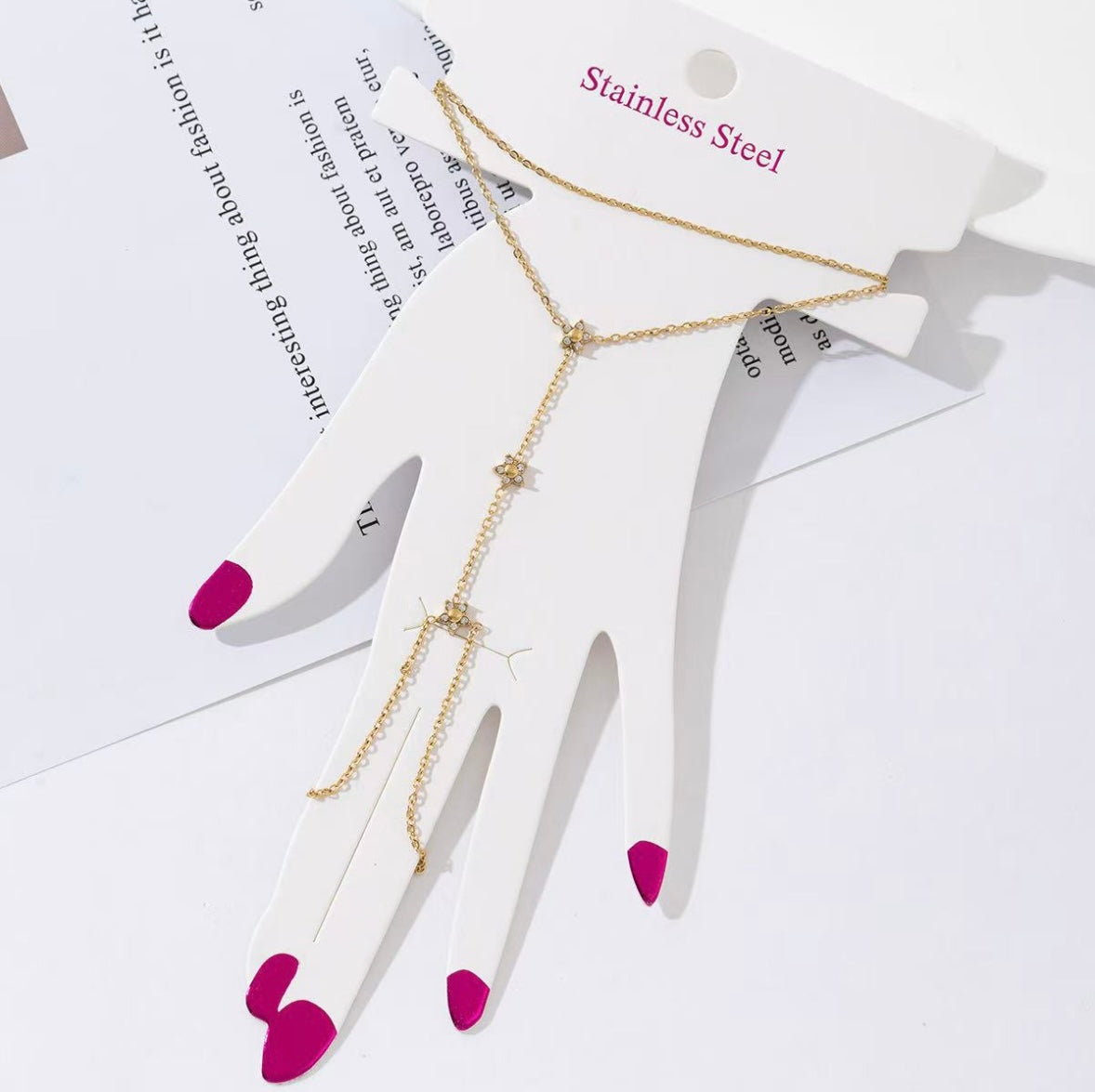 Flower hand chain