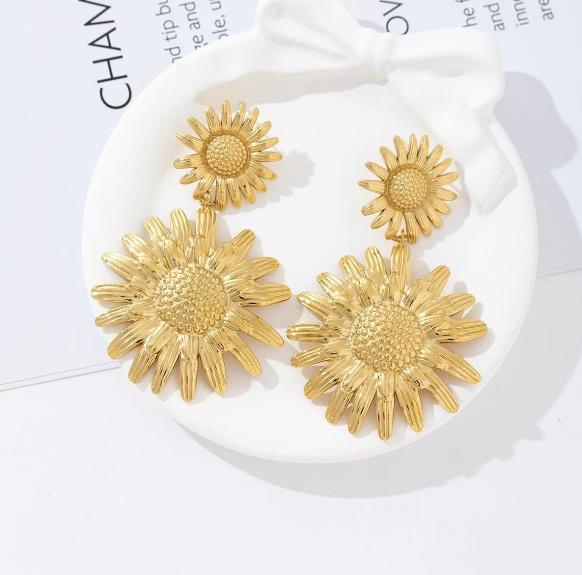 Jasmine statement earrings
