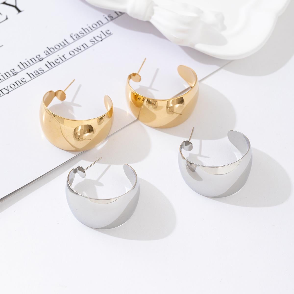 Fatty Crescent 35MM hoop earrings