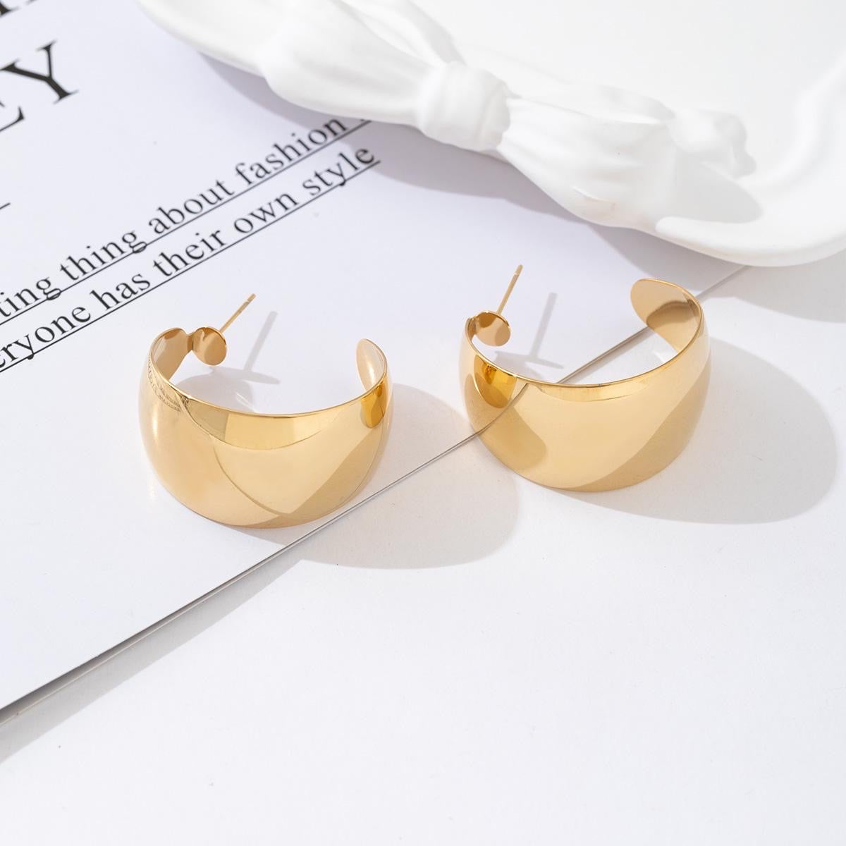 Fatty Crescent 35MM hoop earrings