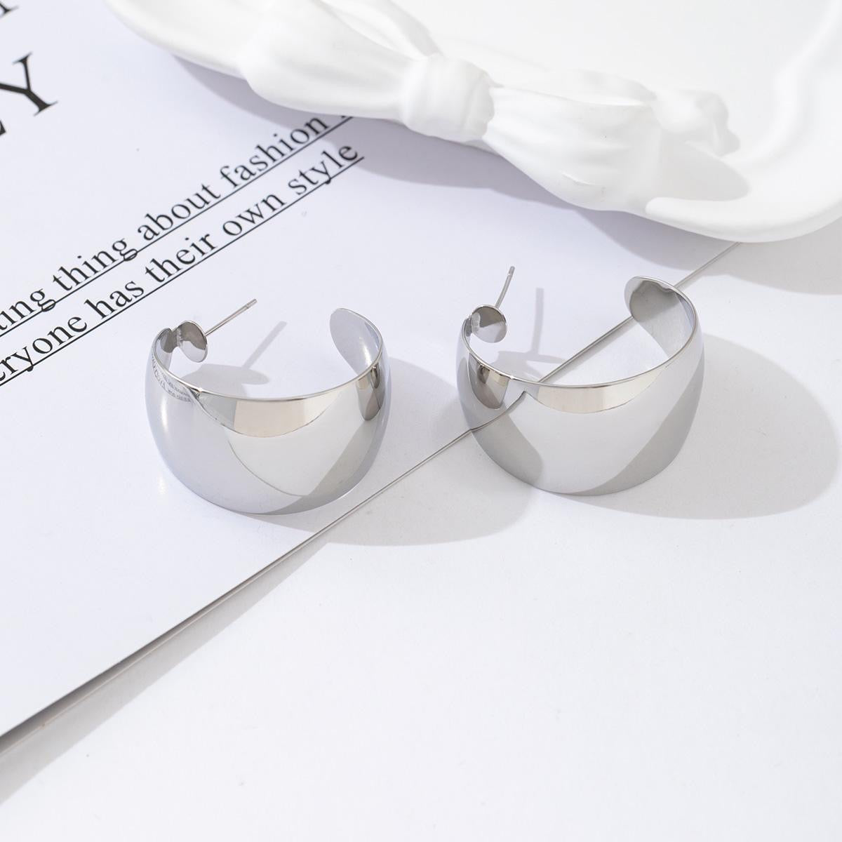 Fatty Crescent 35MM hoop earrings