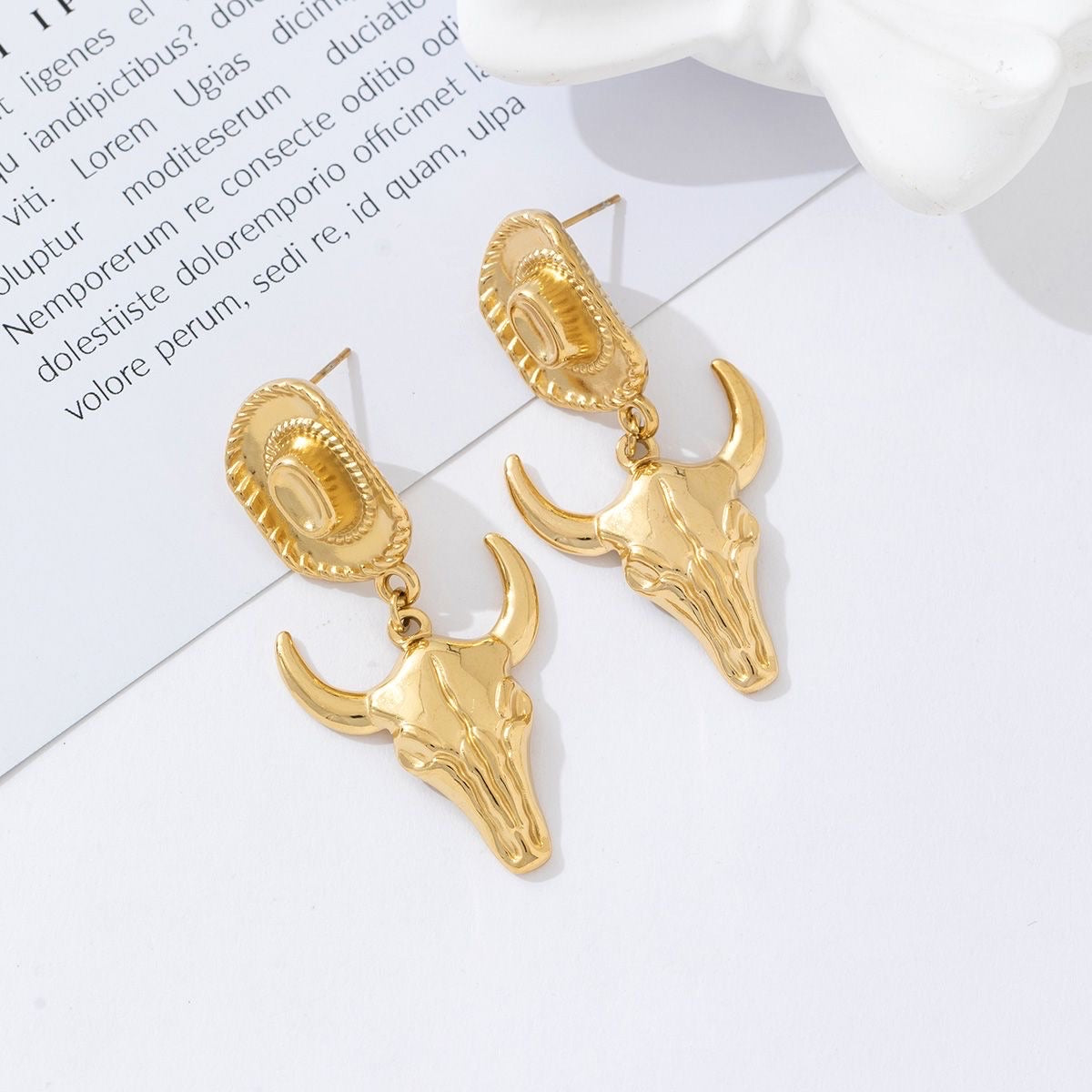 Buddy statement earrings