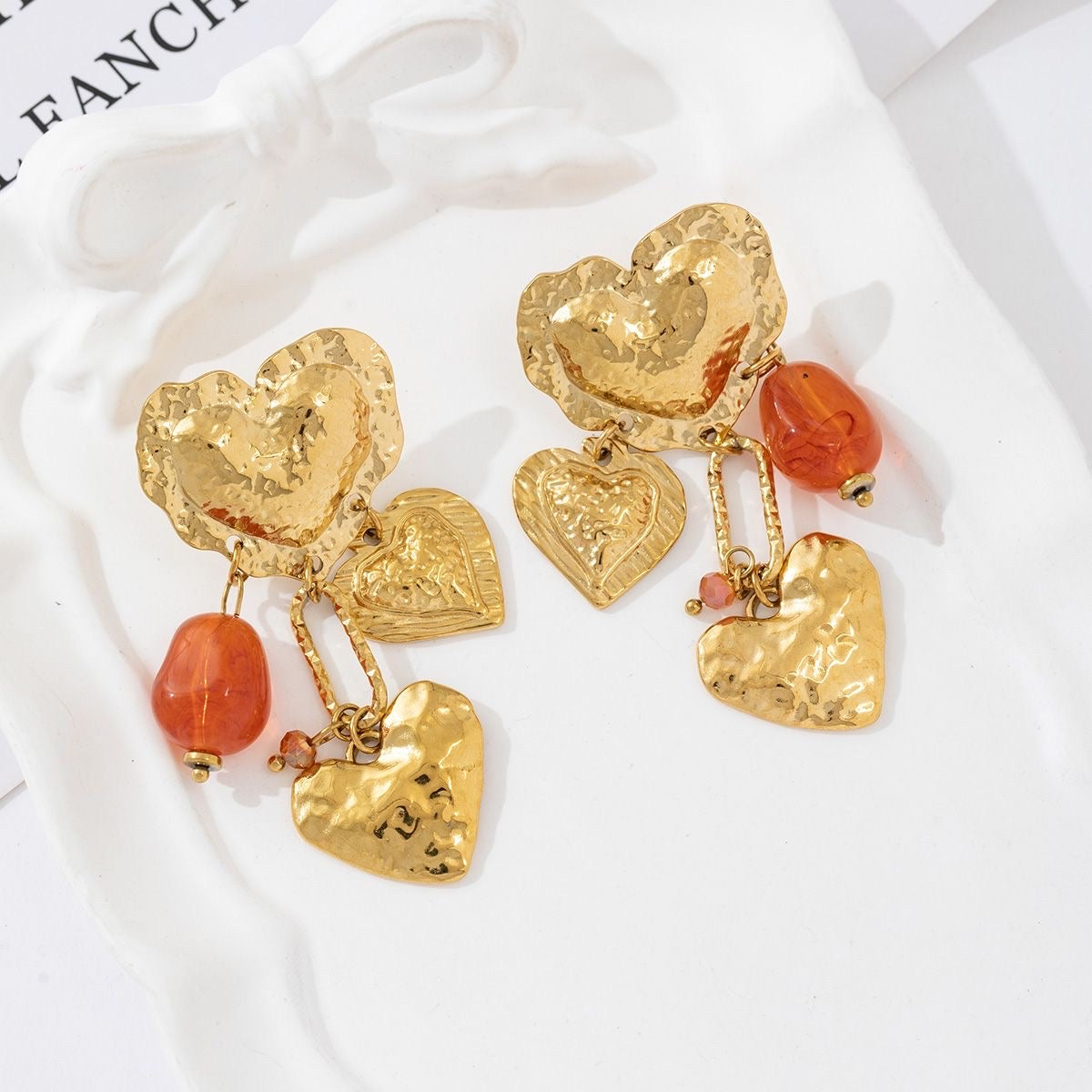 Colour of love statement earrings