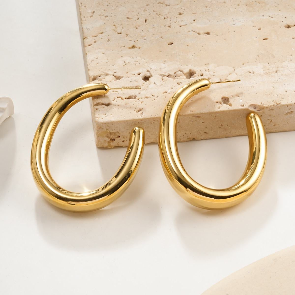 Hope hoops earrings