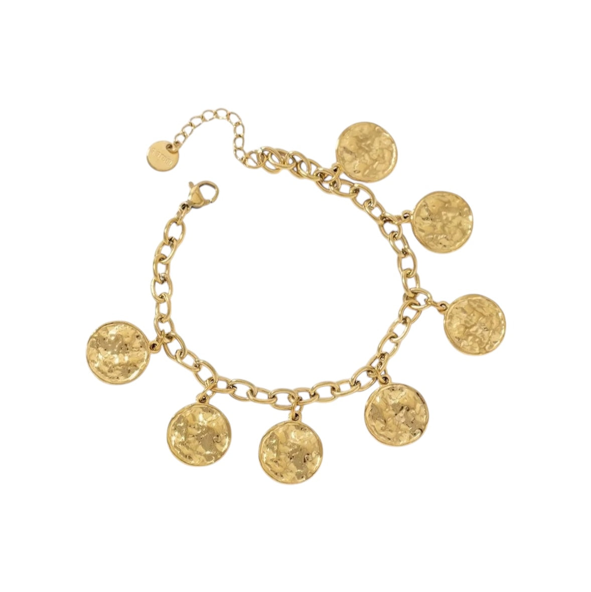 Spikey coin armband