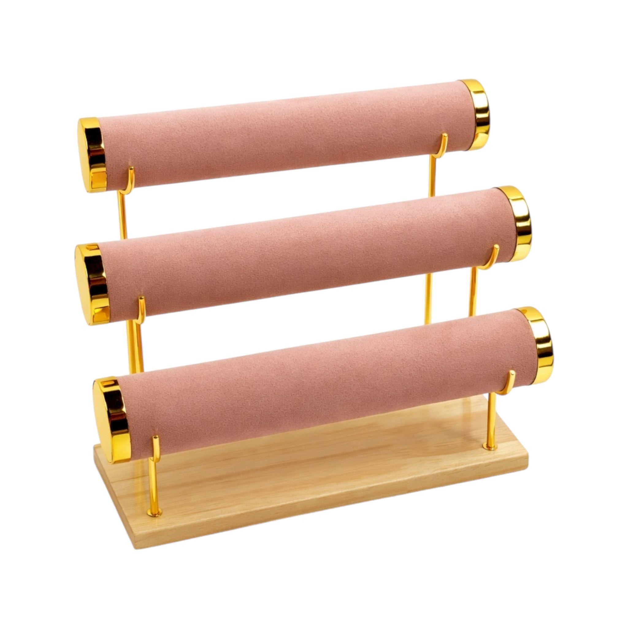 3 sets of bracelets pink display