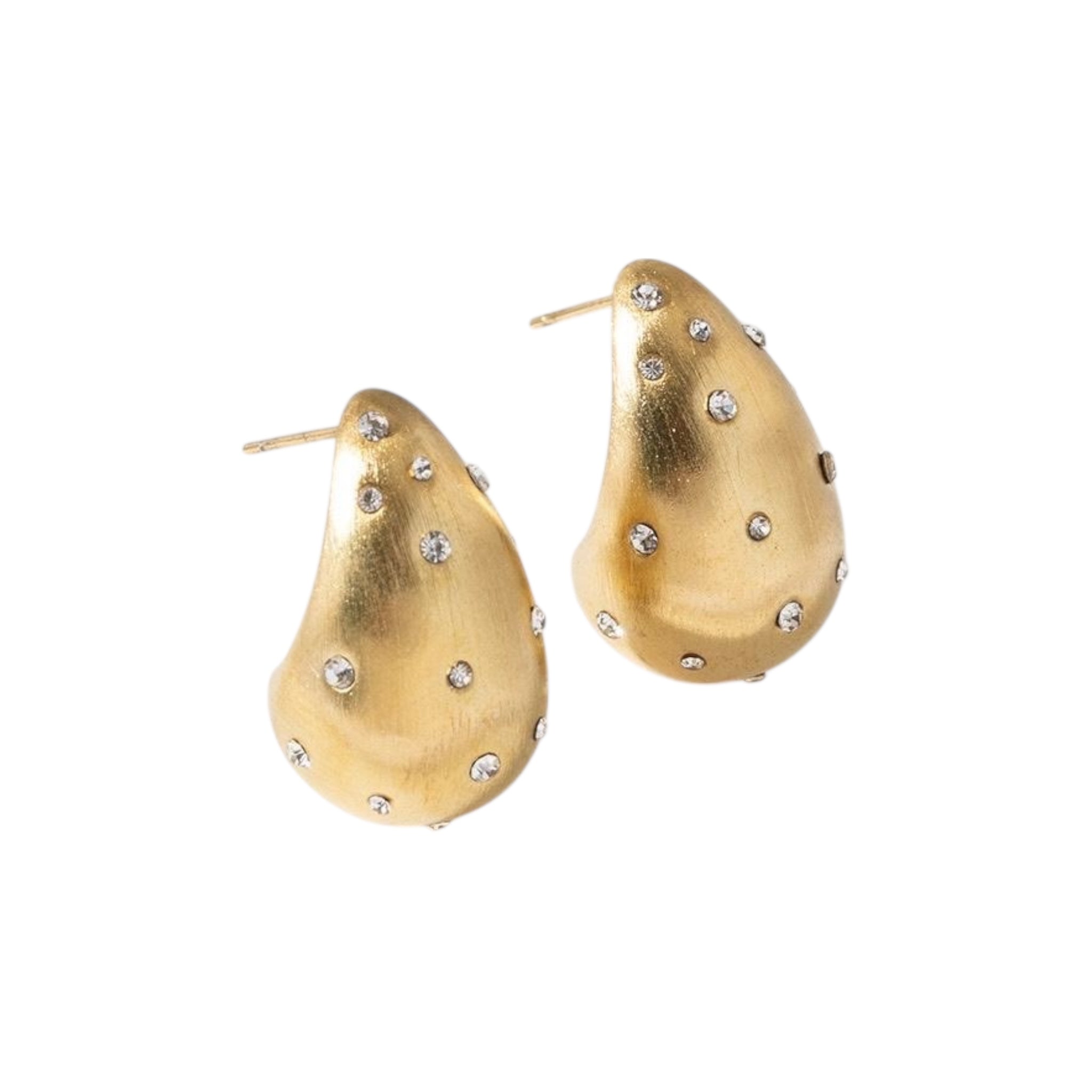 Glitter drop statement earrings