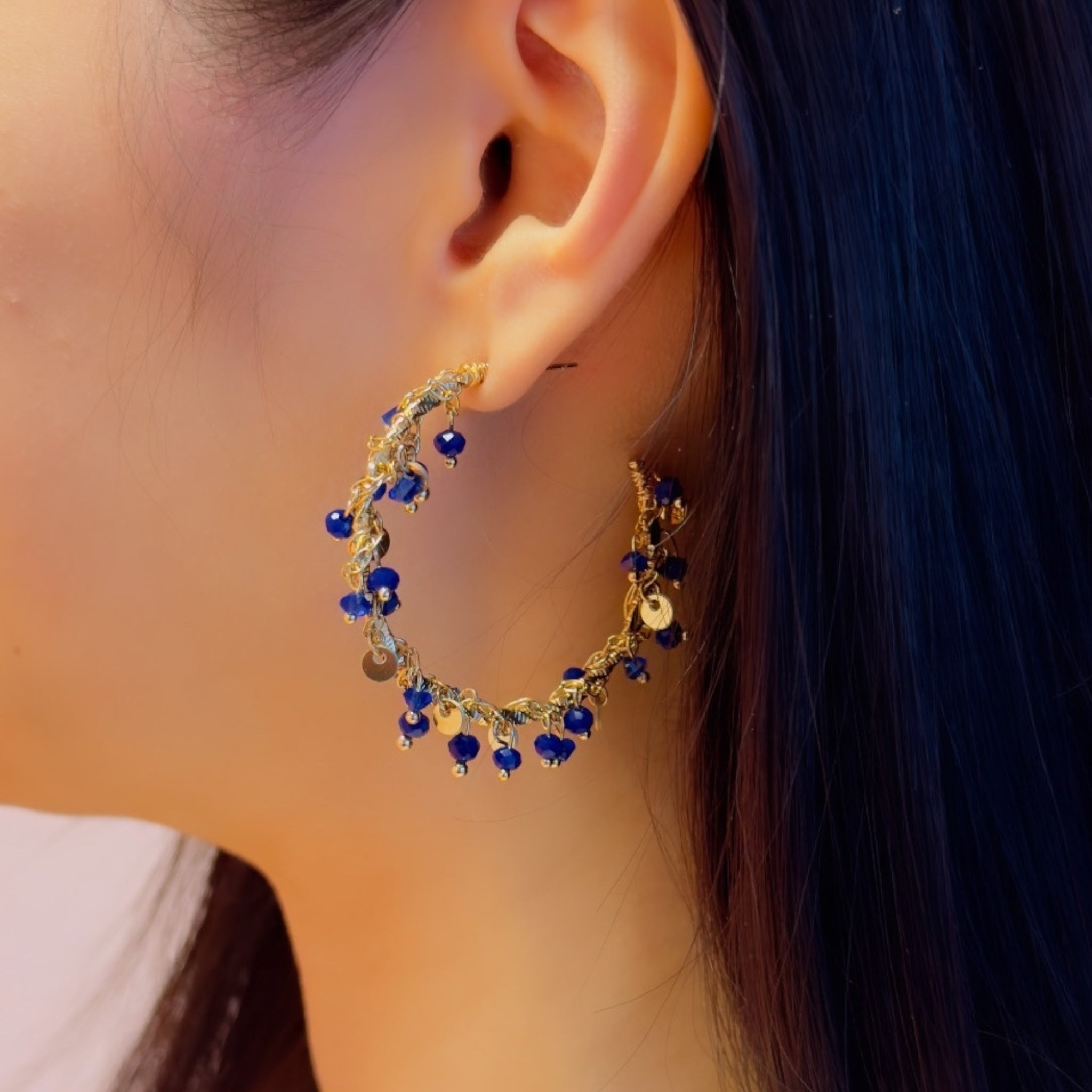 Happy hoops earrings