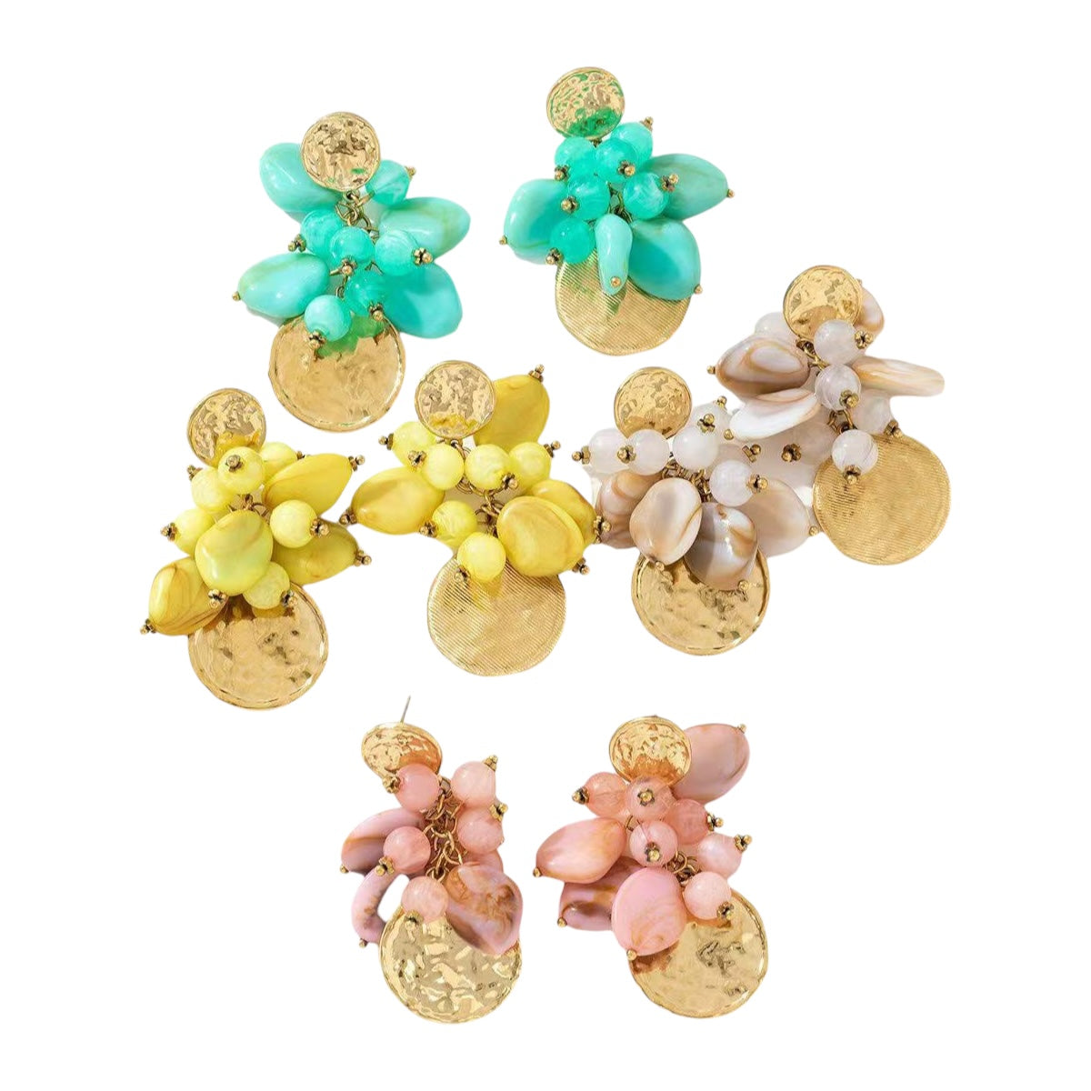 Spring Fleur dangling earrings