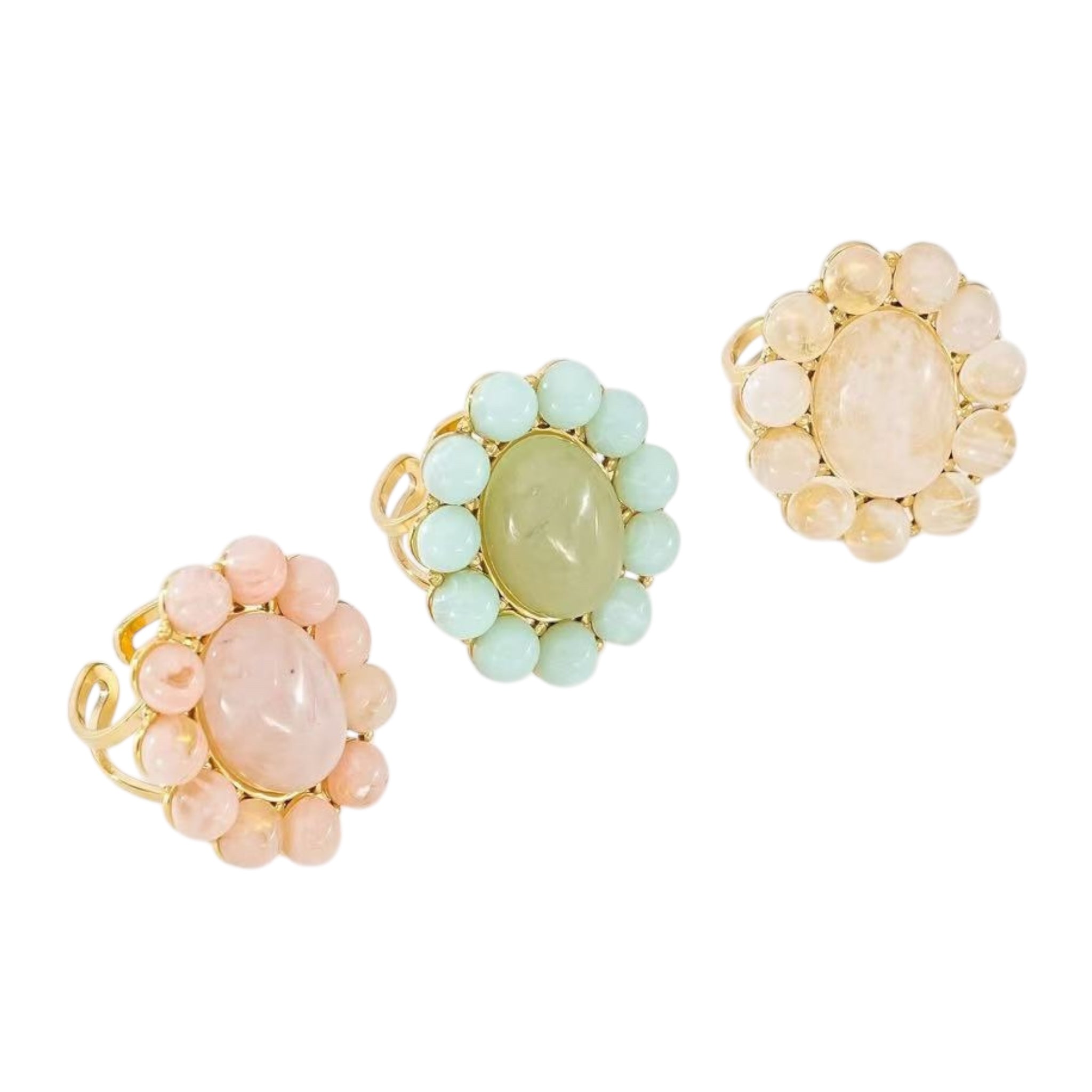 Chunky flowery ring