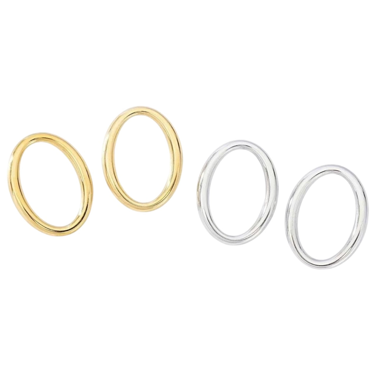 Oval earrings