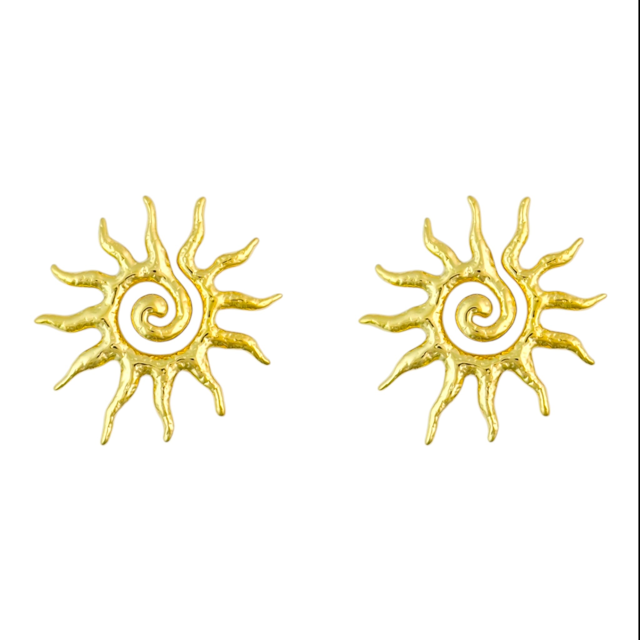 Spiral stud earring