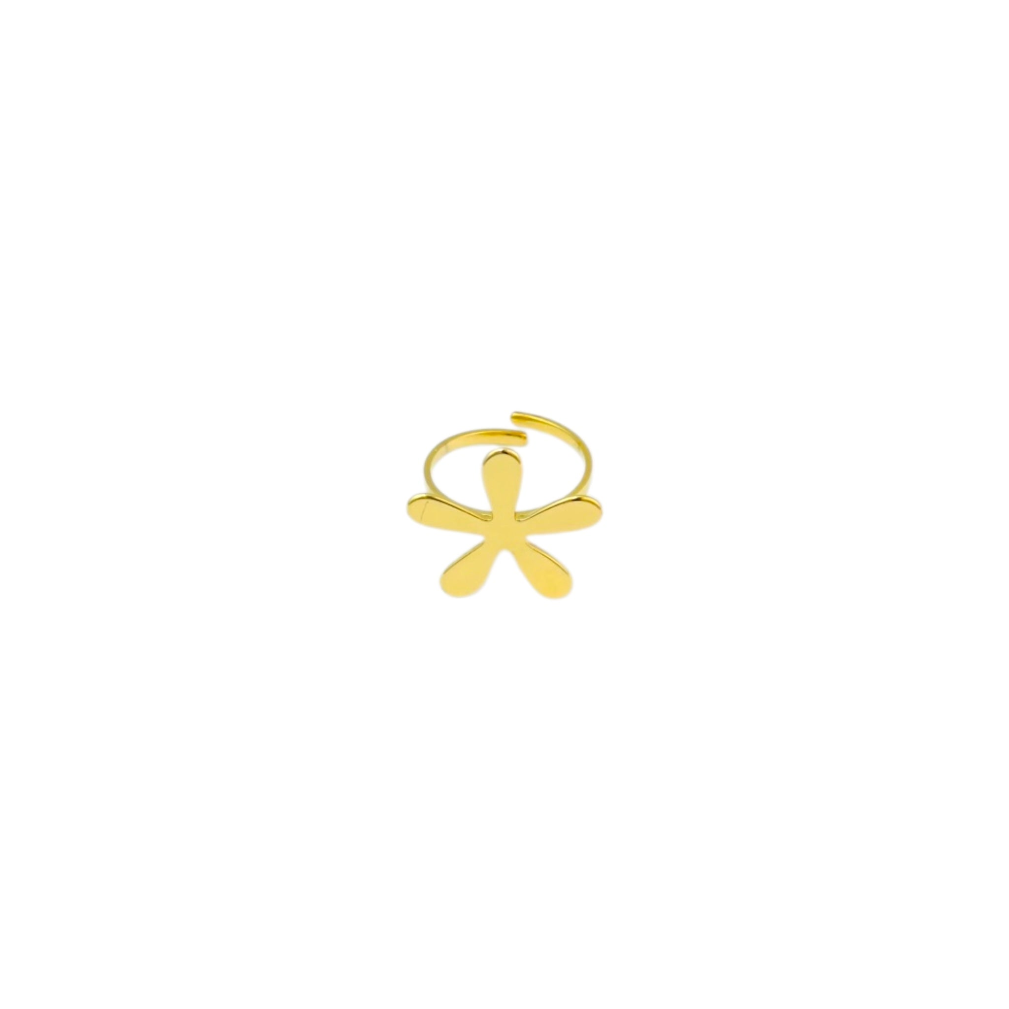 Golden pearl ring