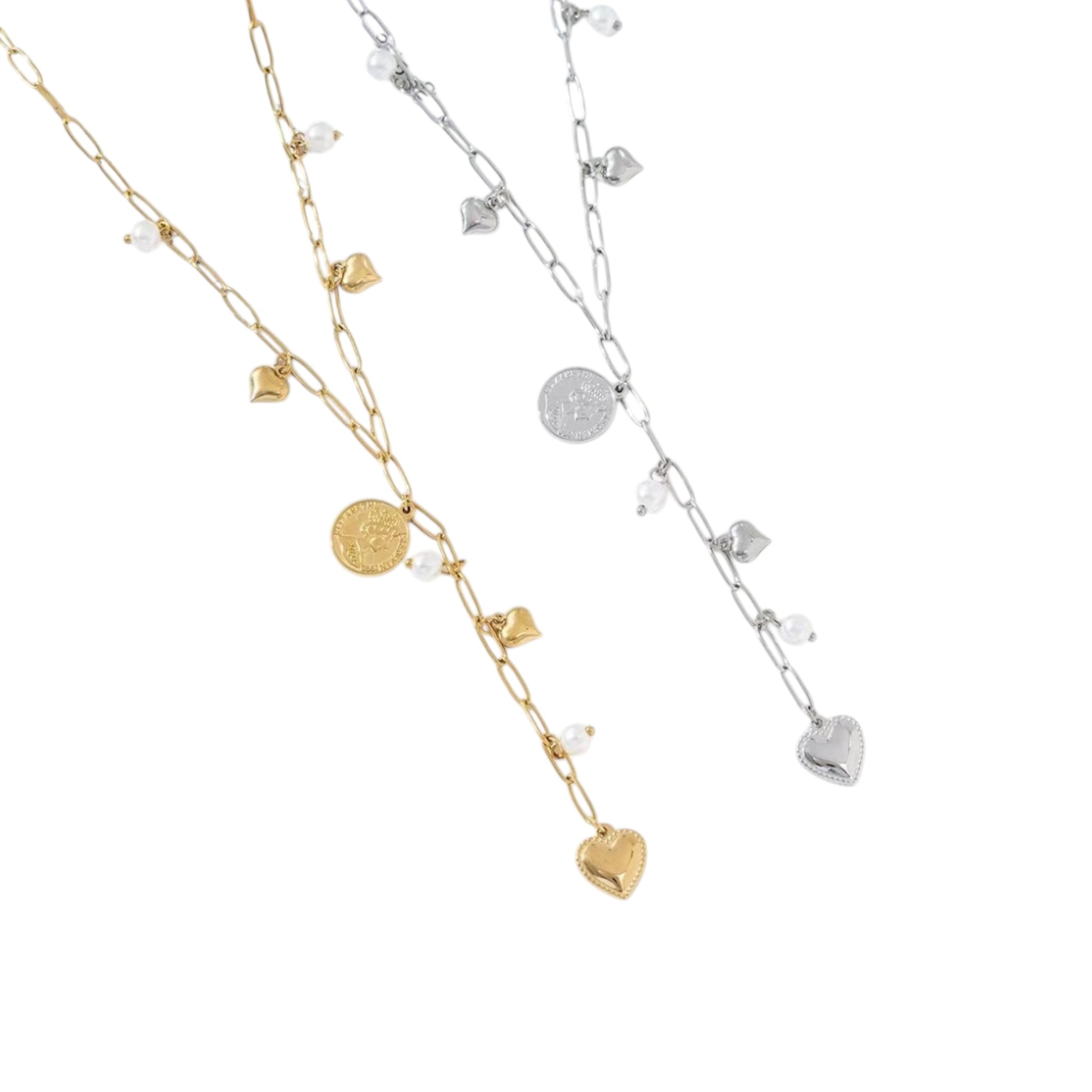 Hearts Y ketting