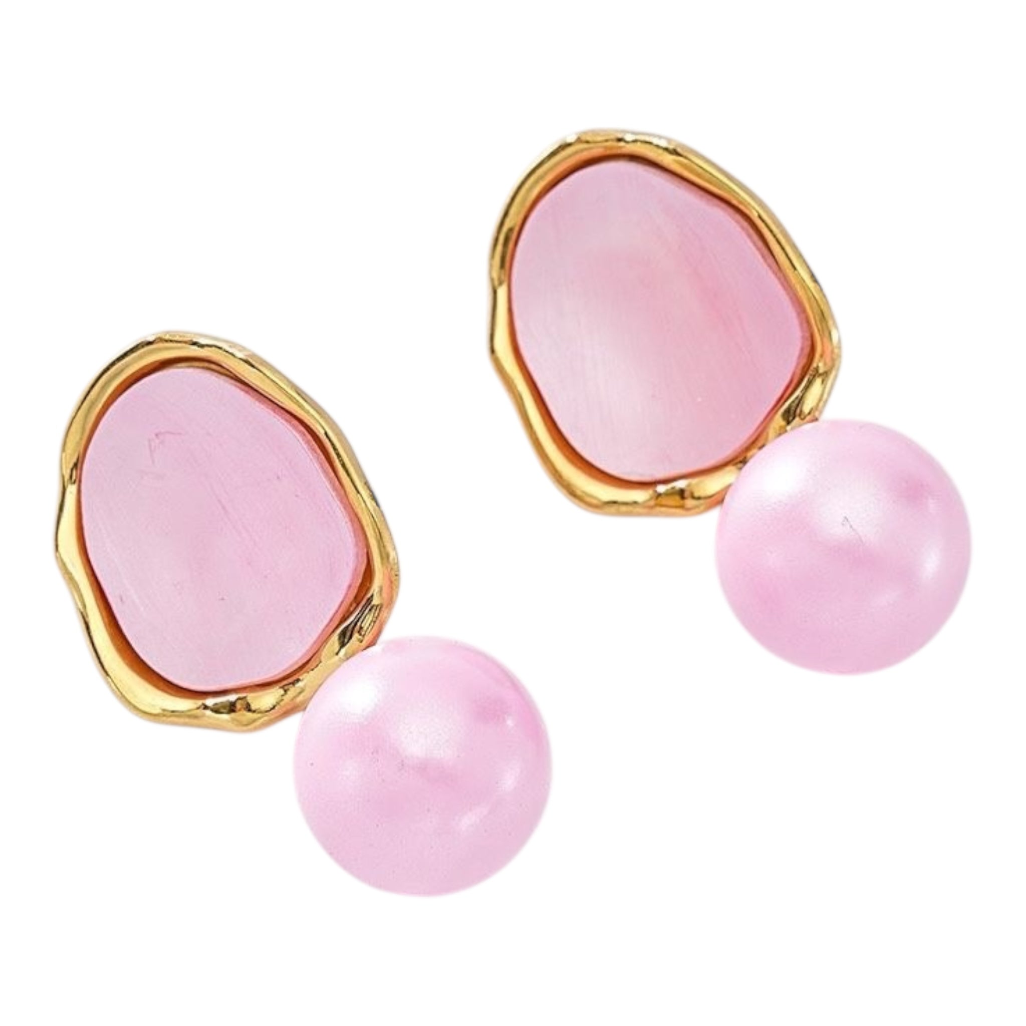 Dot play statement earrings