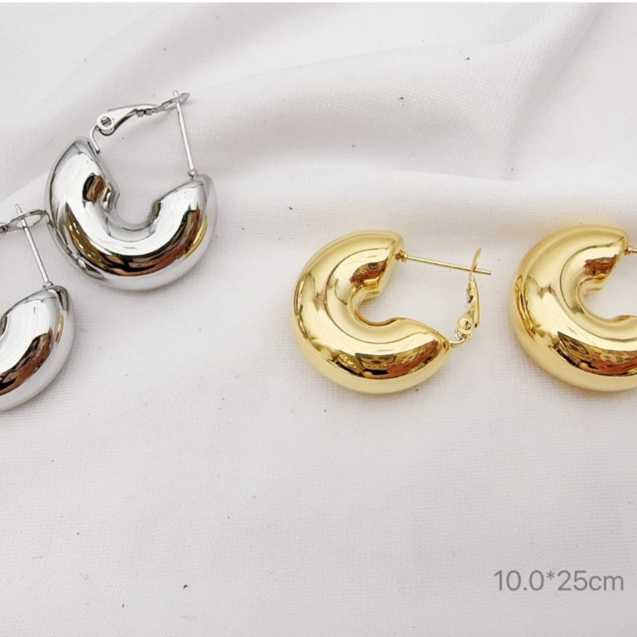 Chunky 25MM oorbellen