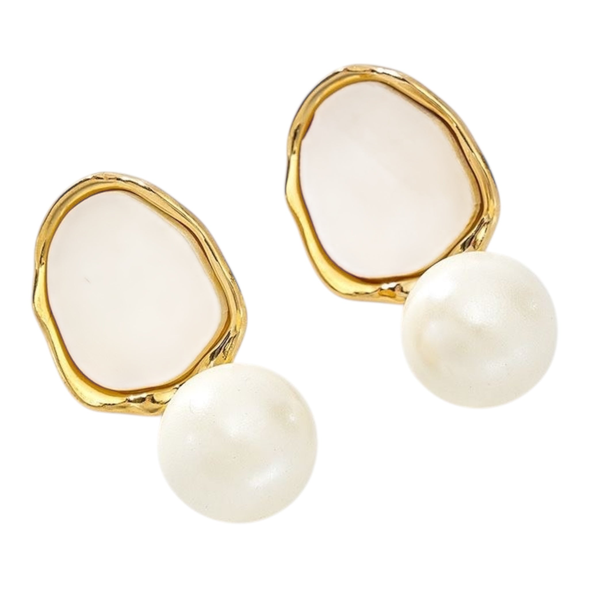 Dot play statement earrings